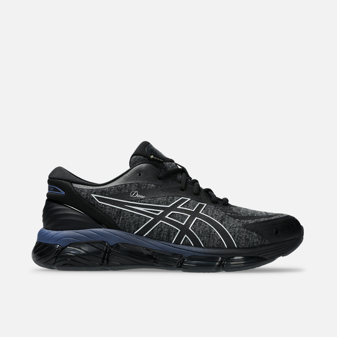 DIME X ASICS GEL QUANTUM 360 VIII GTX Running Shoes - Black/Pure Silver for Men & Women | Waterproof Trail & Road Running Sneakers for Outdoor Training & Jogging