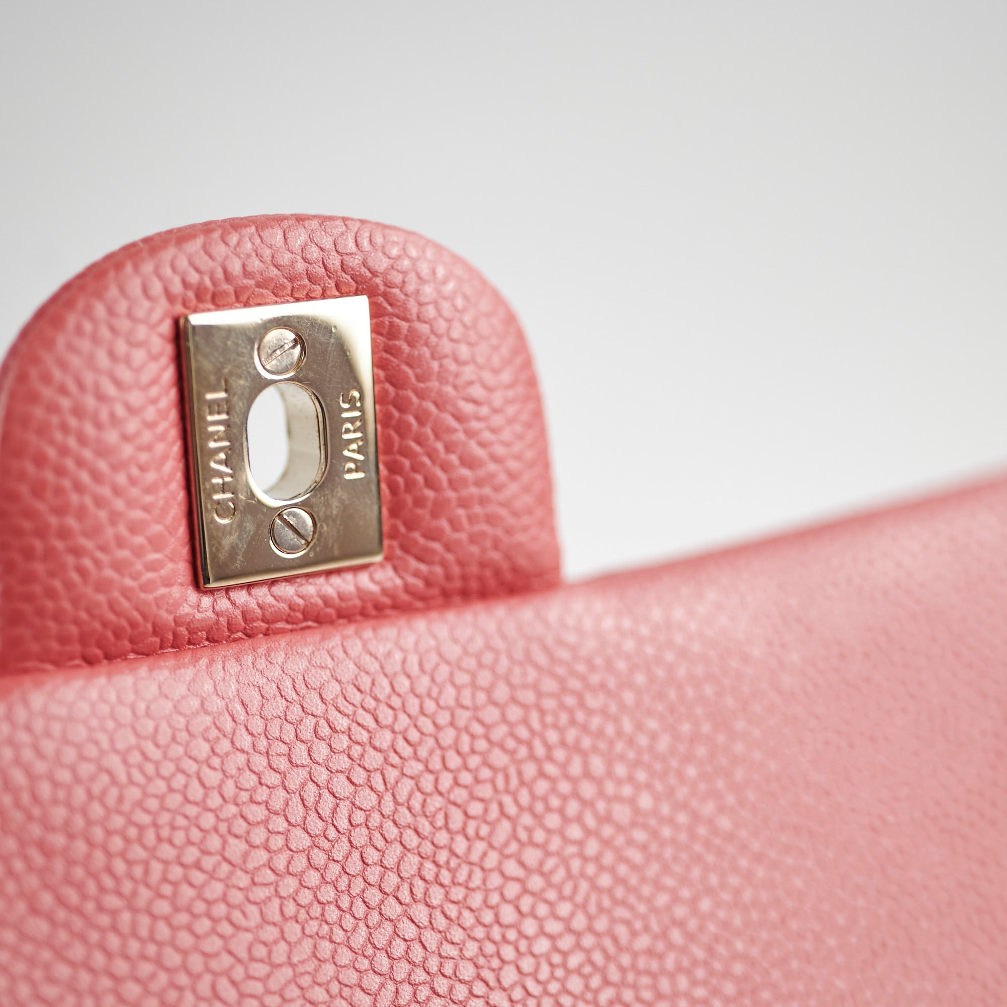 Chanel Pearly Pink Rectangular Mini Flap Bag in Caviar Leather - 25 Series | Luxury Crossbody Purse for Women, Perfect for Parties & Evening Events