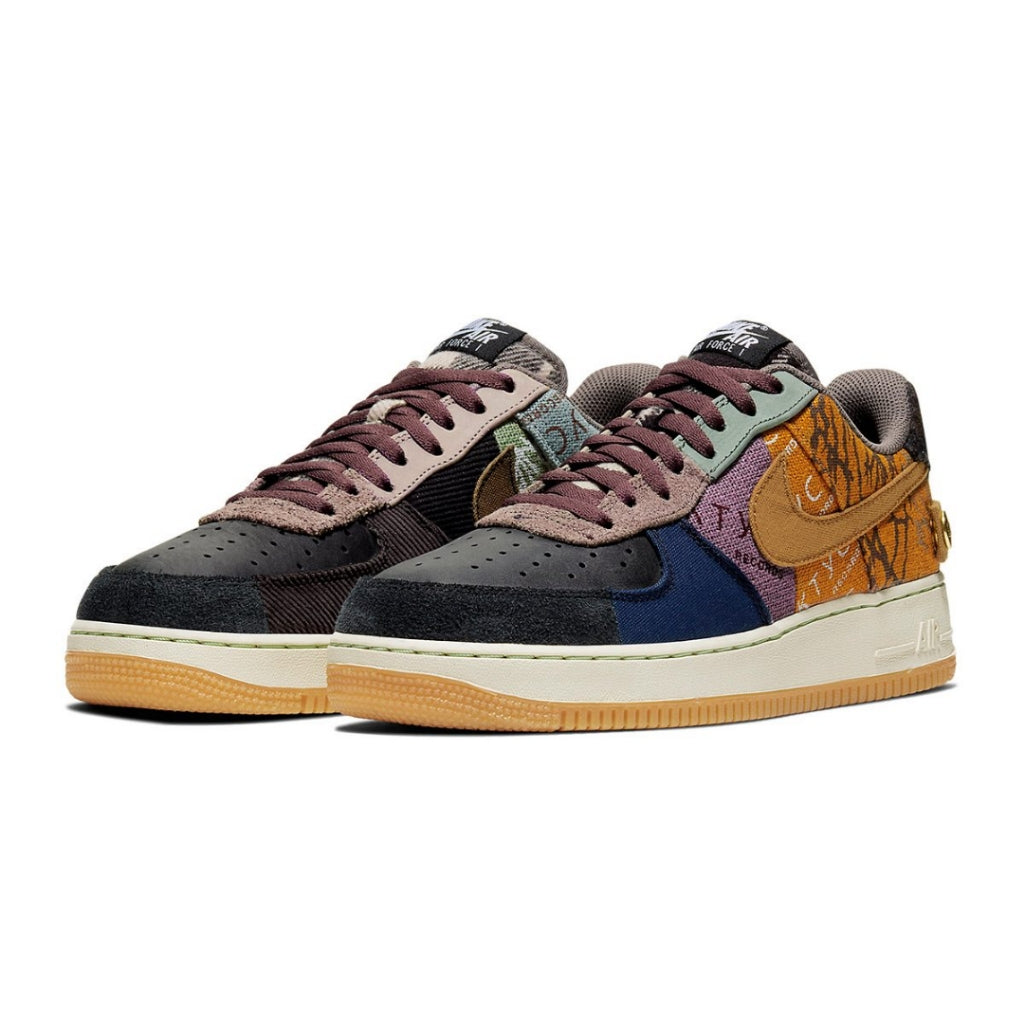 Travis Scott x Nike Air Force 1 Low 'Cactus Jack' Sneakers - Limited Edition Retro Basketball Shoes for Men & Women | Perfect for Streetwear, Sneaker Collection & Casual Outfits