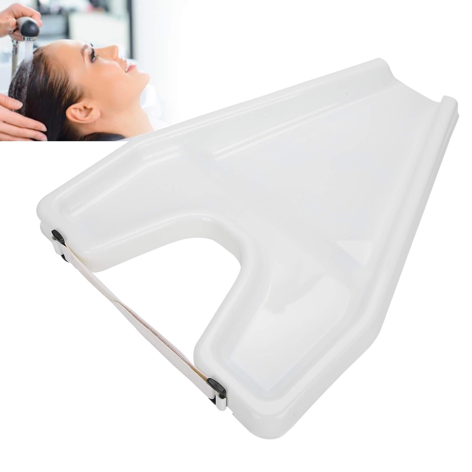 Portable Hair Washing Tray for Salon & Home Use - Ergonomic Shampoo Basin for Elderly, Kids & Bedridden Patients (White) | Perfect for Home Care, Nursing Homes & Hair Salons