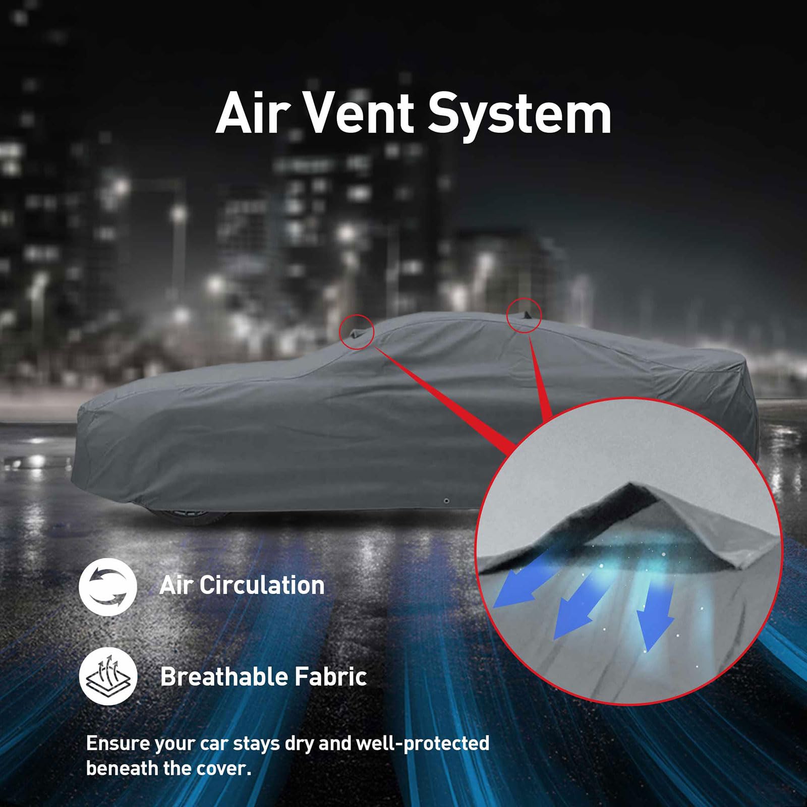 DaShield Ultimum Series Classic Car Cover for Oldsmobile Series 88 1949-1958 - All Weather Protection Against Dust, Sun, Snow, Rain, Hail & Pollution | Perfect for Indoor & Outdoor Storage, Car Shows & Long-Term Vehicle Preservation