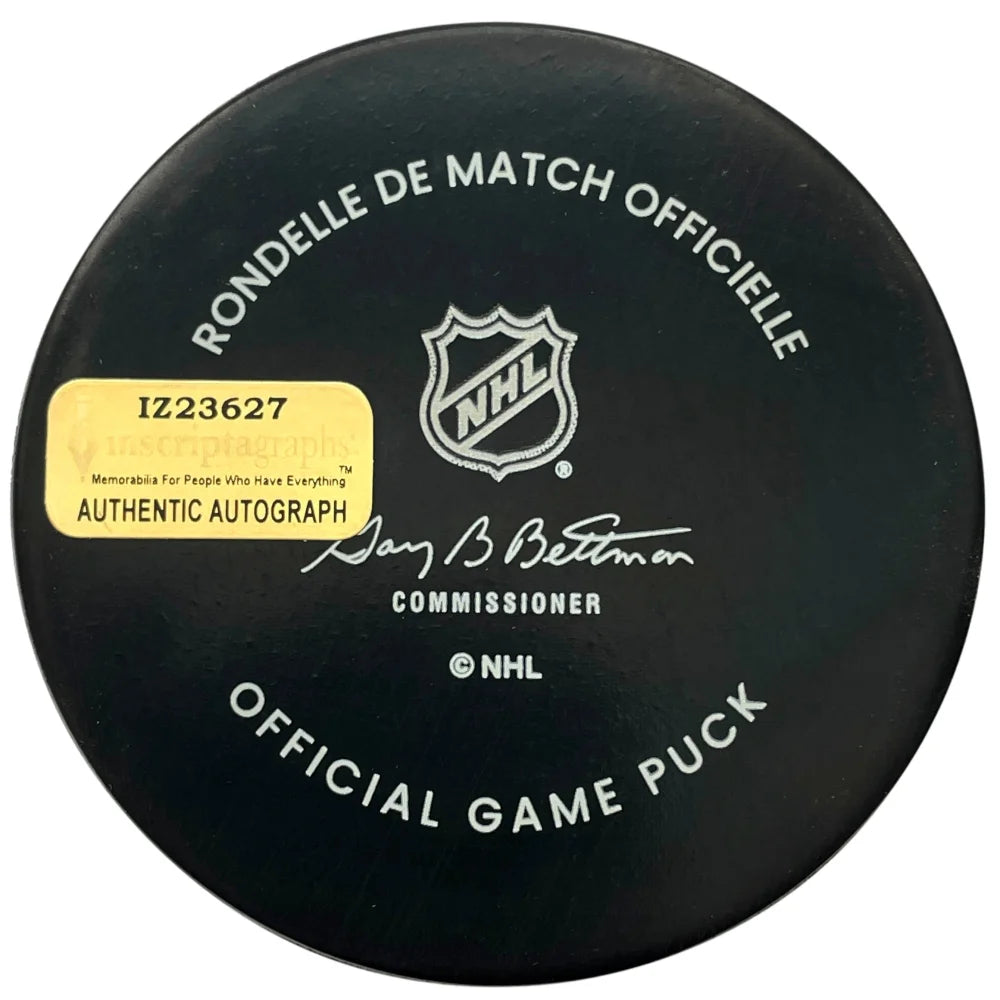 Chandler Stephenson Autographed Vegas Golden Knights Official NHL Hockey Puck - Signed Memorabilia for Collectors, Fans & Sports Enthusiasts - Perfect for Display, Gifts & Game Room Decor
