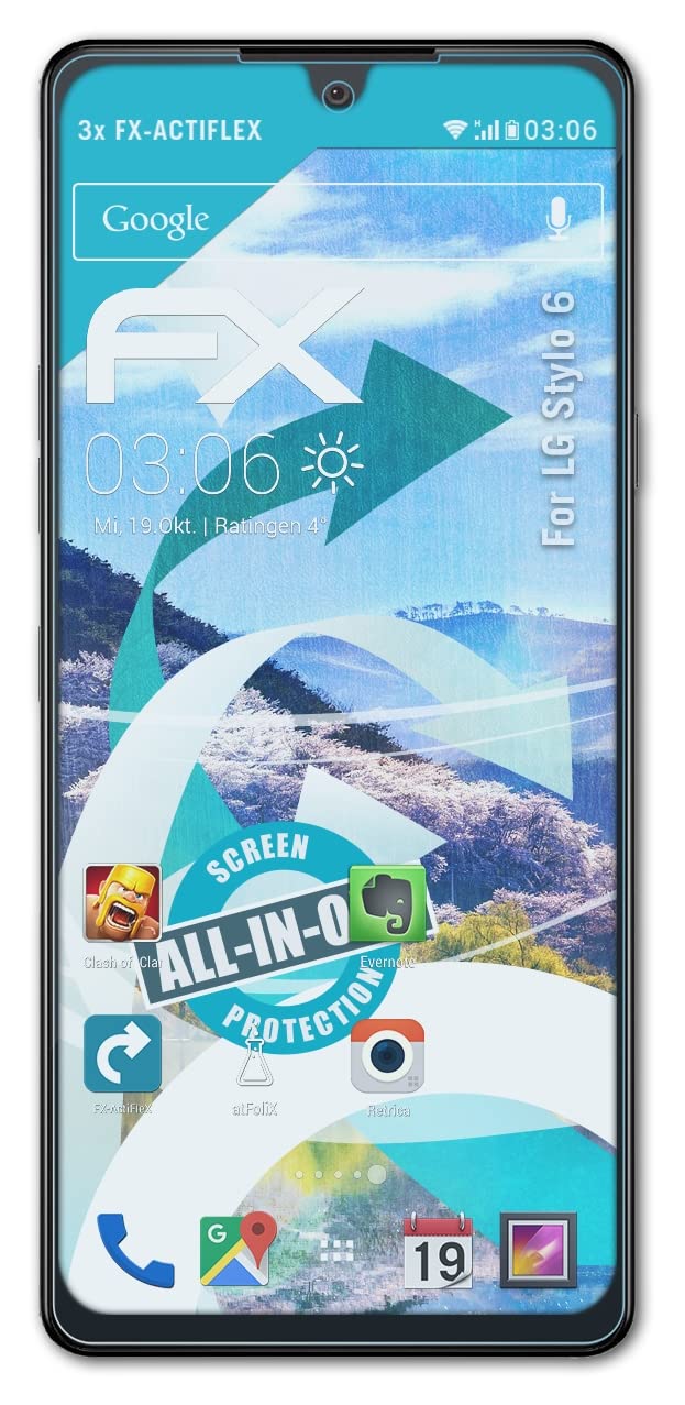 LG Stylo 6 Screen Protector (3-Pack) - Ultra Clear Flexible HD Film - Anti-Scratch & Bubble-Free Protection - Perfect for Everyday Use & Outdoor Activities