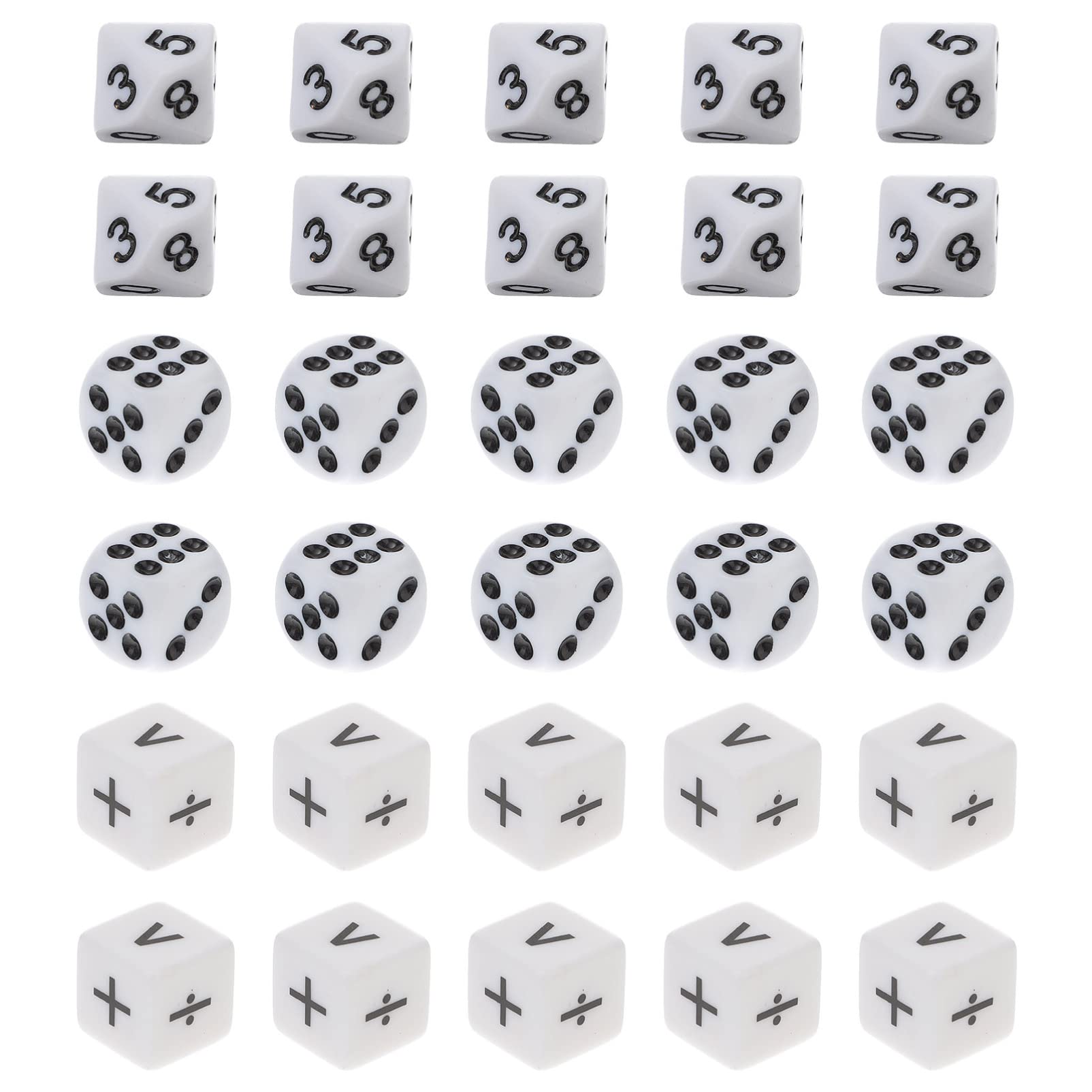 Toddmomy 150pcs Educational Math Dice Set for Kids - Dot, Number & Operation Dice, Preschool Learning Toys for Counting & Early Math Skills | Perfect for Classroom, Homeschool & Family Game Night