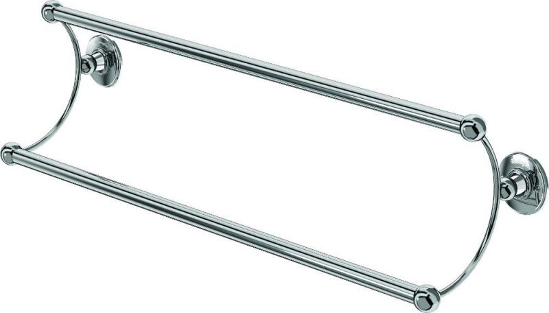 Burlington Double Towel Bar 66cm - Sturdy Bathroom Towel Rack for Modern Homes | Perfect for Bathrooms, Laundry Rooms & Spa Areas