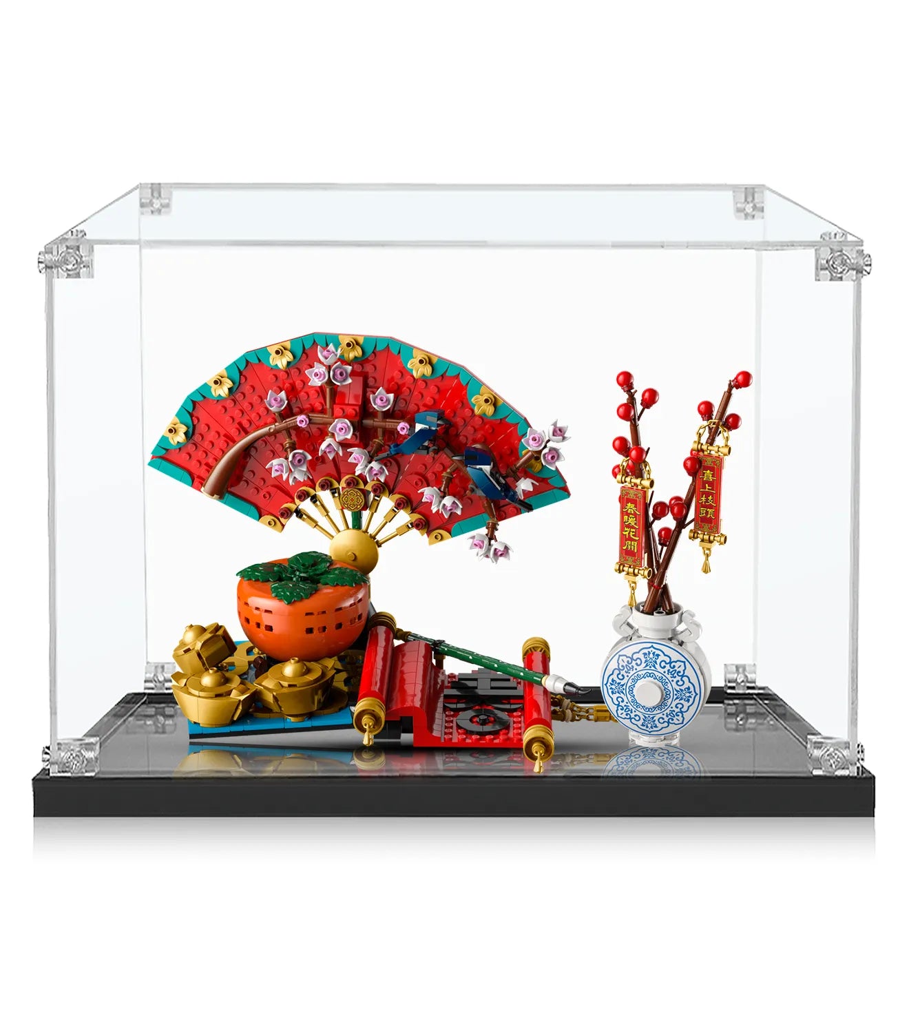 LEGO 80117 Good Fortune Display Case - Showcase & Protect Your Chinese New Year LEGO Set - Perfect for Home Decor, Collectors & Gifting