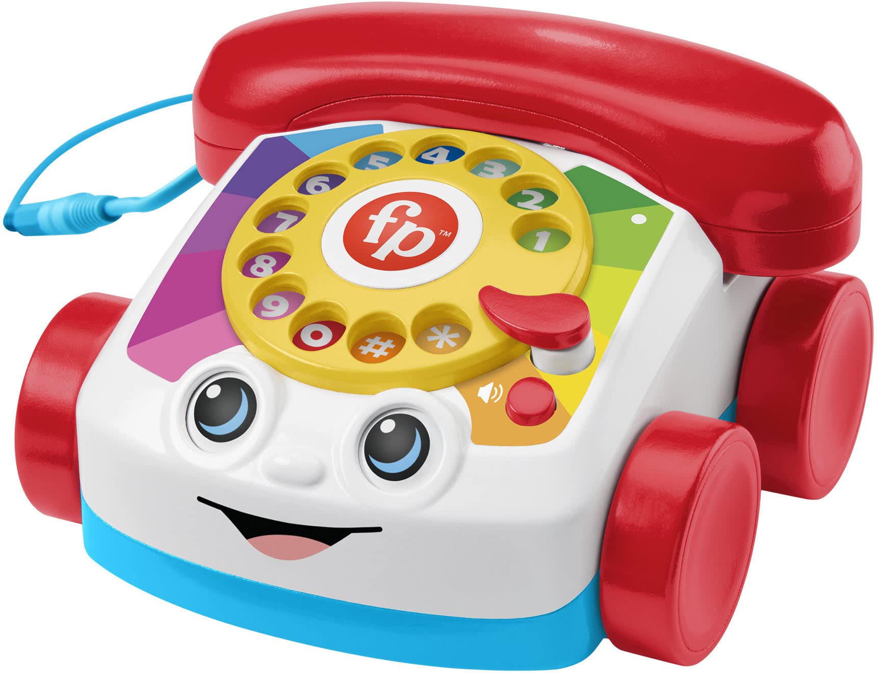 Fisher-Price Chatter Phone Retro Bluetooth Speaker - Nostalgic Wireless Speaker for Adults with Classic Rotary Dial Design | Perfect for Home Decor, Office Desk & Vintage-Themed Parties