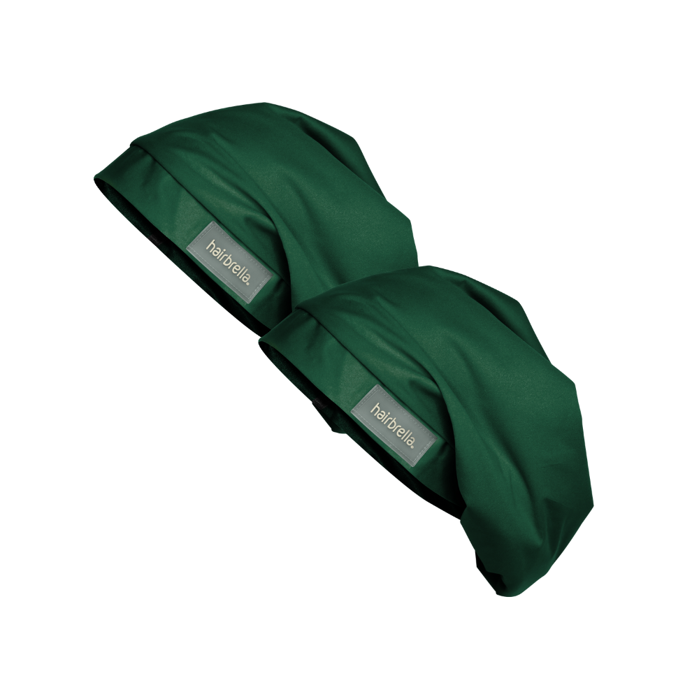 Hairbrella Lite Satin Lined Rain Hat for Women - Waterproof Umbrella Hat Bundle of 2 - Perfect for Walking, Running, Hiking & Outdoor Activities in Rainy Weather