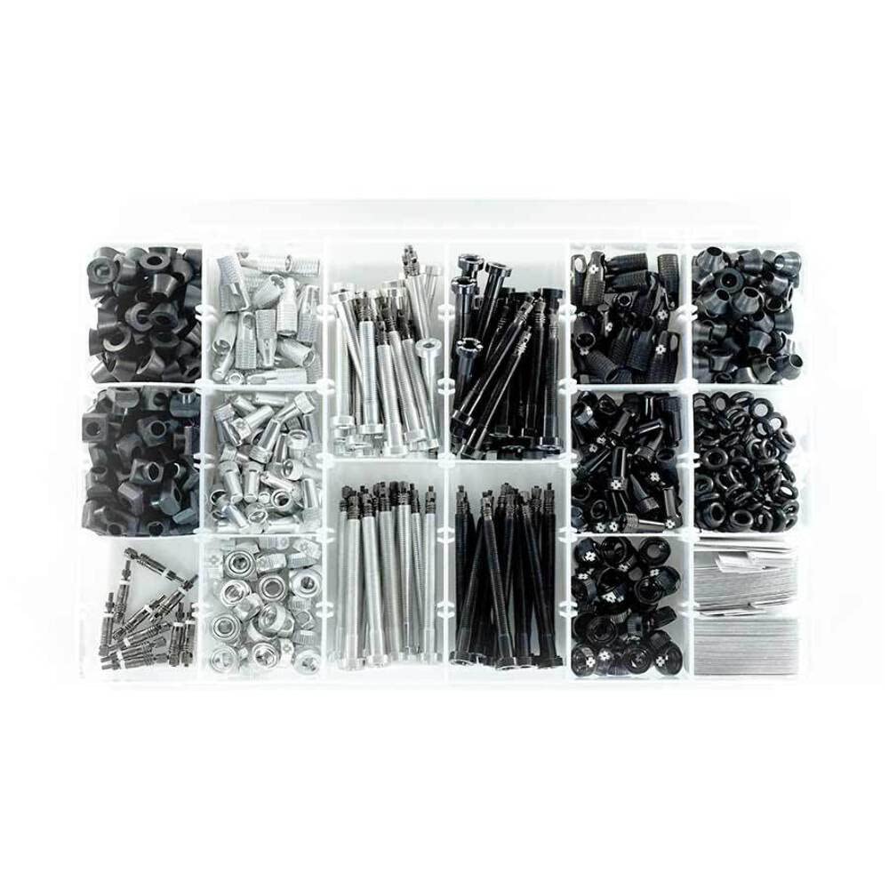 Muc Off Tubeless Valve Box Refill - 40 Pack Sliver Lock Nuts for Bike Tires | Durable Tubeless Valve Accessories for Mountain & Road Bikes | Perfect for Cycling Maintenance & Upgrades