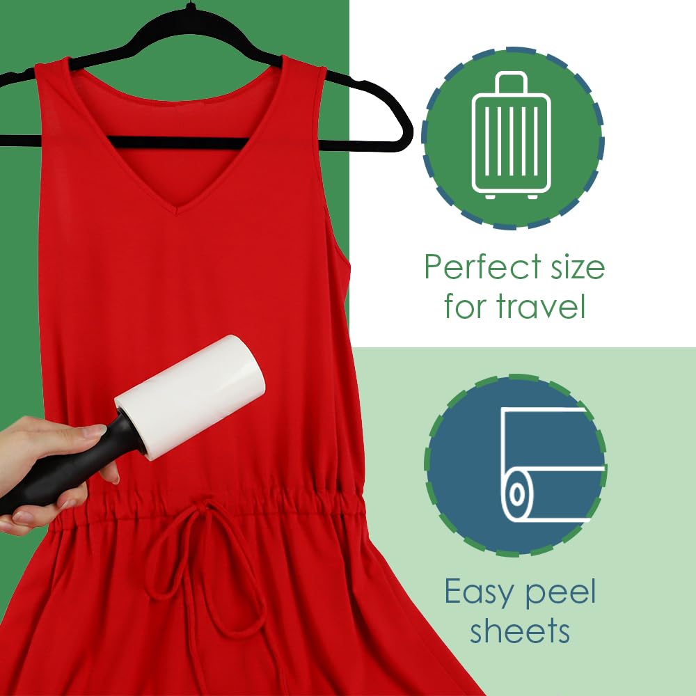 Home Basics 100 Sheet Lint Remover - Reusable Fabric Shaver for Clothes, Furniture & Pet Hair - Perfect for Sweaters, Blankets & Upholstery Care
