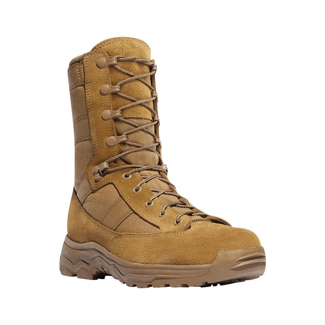 Reckoning 8 400G Military Boots Coyote Brown - Tactical Combat & Outdoor Hiking Boots for Men - Durable & Waterproof Work Boots for Hunting, Construction & Heavy Duty Use