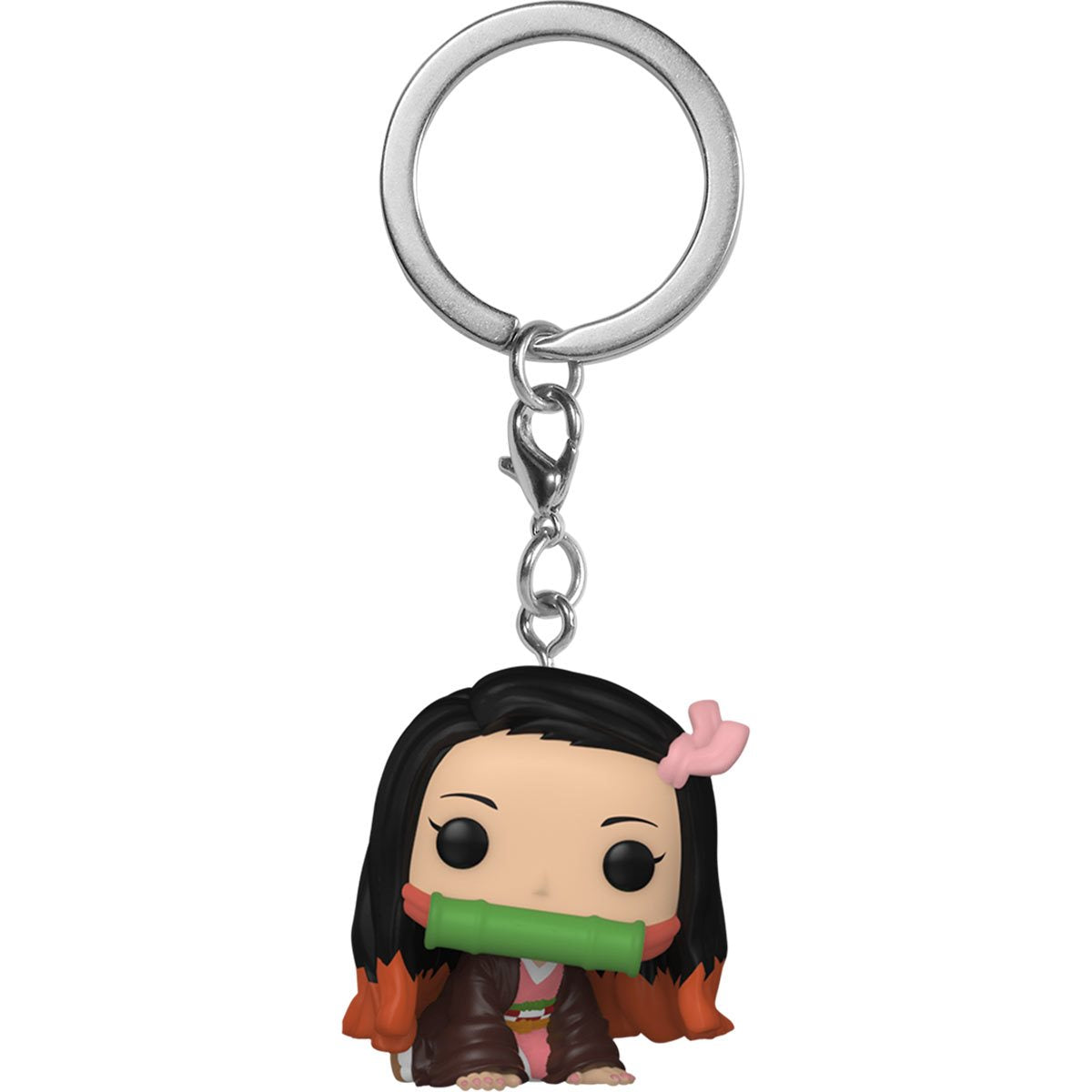 Demon Slayer: Kimetsu no Yaiba Nezuko Kamado Funko Pop! Keychain - Anime Collectible for Backpacks, Keys & Cosplay Accessories
