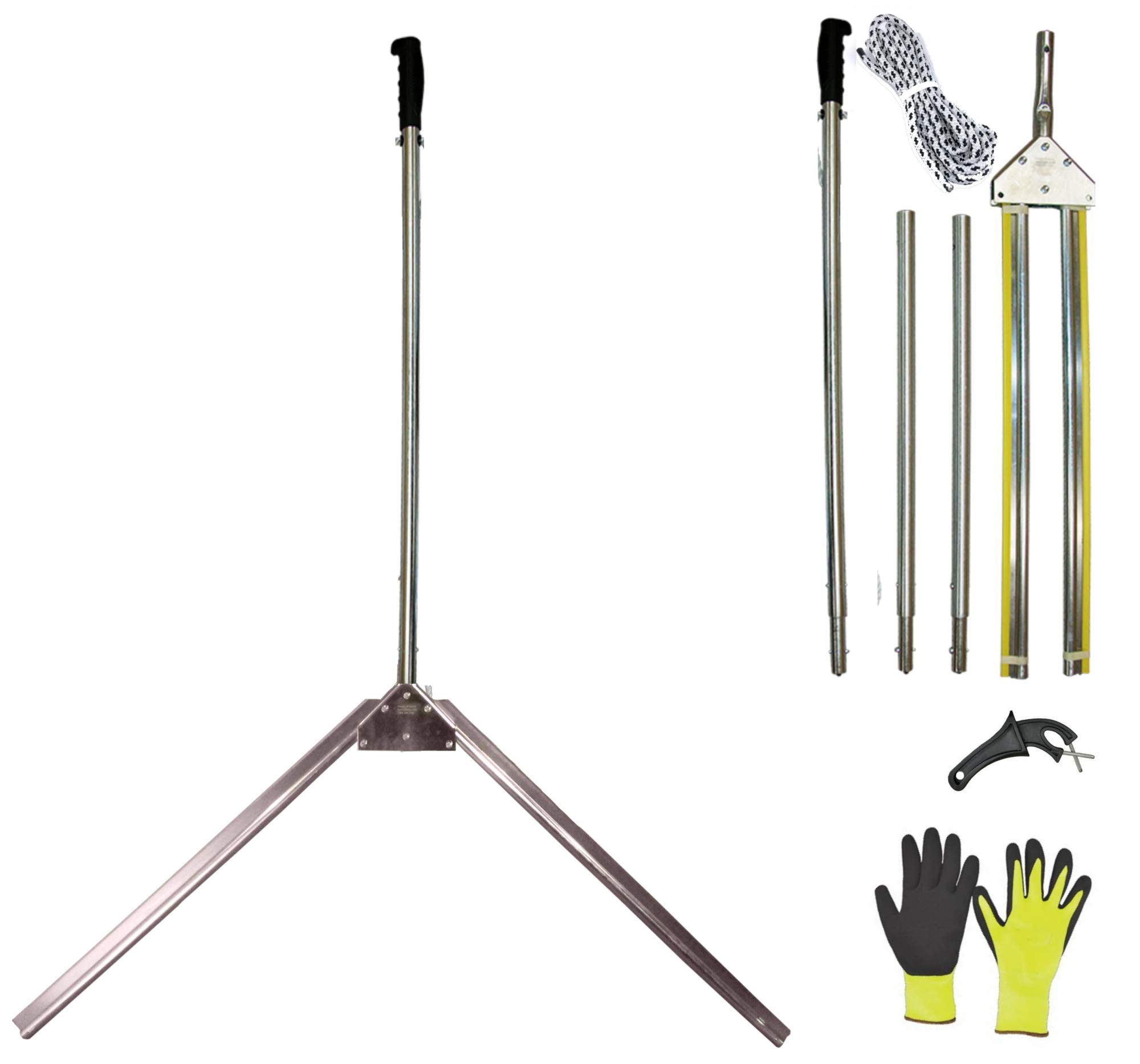 Heavy Duty Lake & Pond Weed Cutter Rake Combo Kit - Aquatic Weed Removal Tool for Shoreline Management, Water Garden & Pond Maintenance | Perfect for Lakes, Ponds & Waterfront Properties