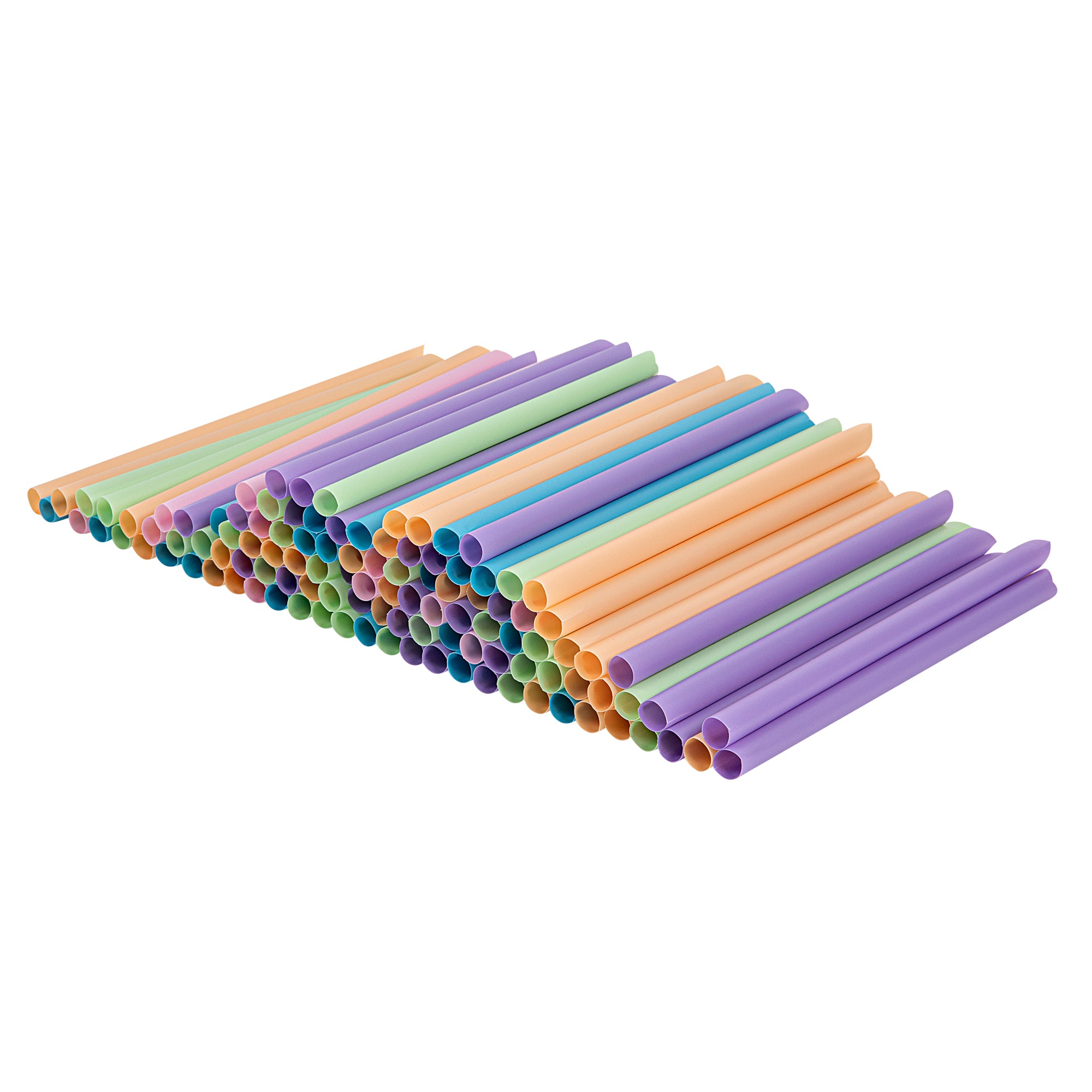 Eco-Friendly PLA Plastic Straws - Compostable, Pointed Tip, 100 Count Bulk Box | Perfect for Parties, Restaurants & Sustainable Living