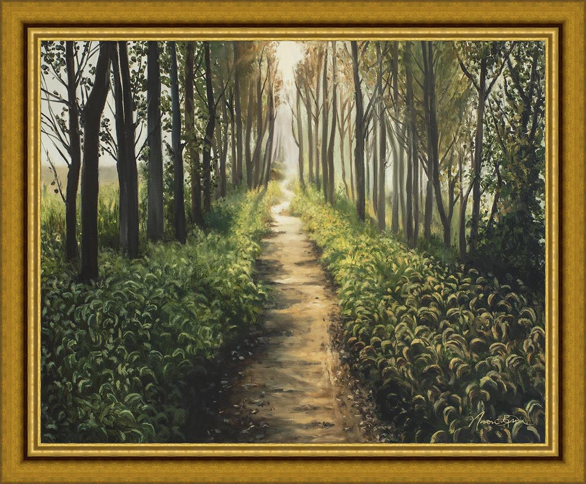 Forest Walkway Large Wall Art - Stunning Nature Canvas Print for Home & Office Decor - Perfect for Living Room, Bedroom, or Office Wall Decoration