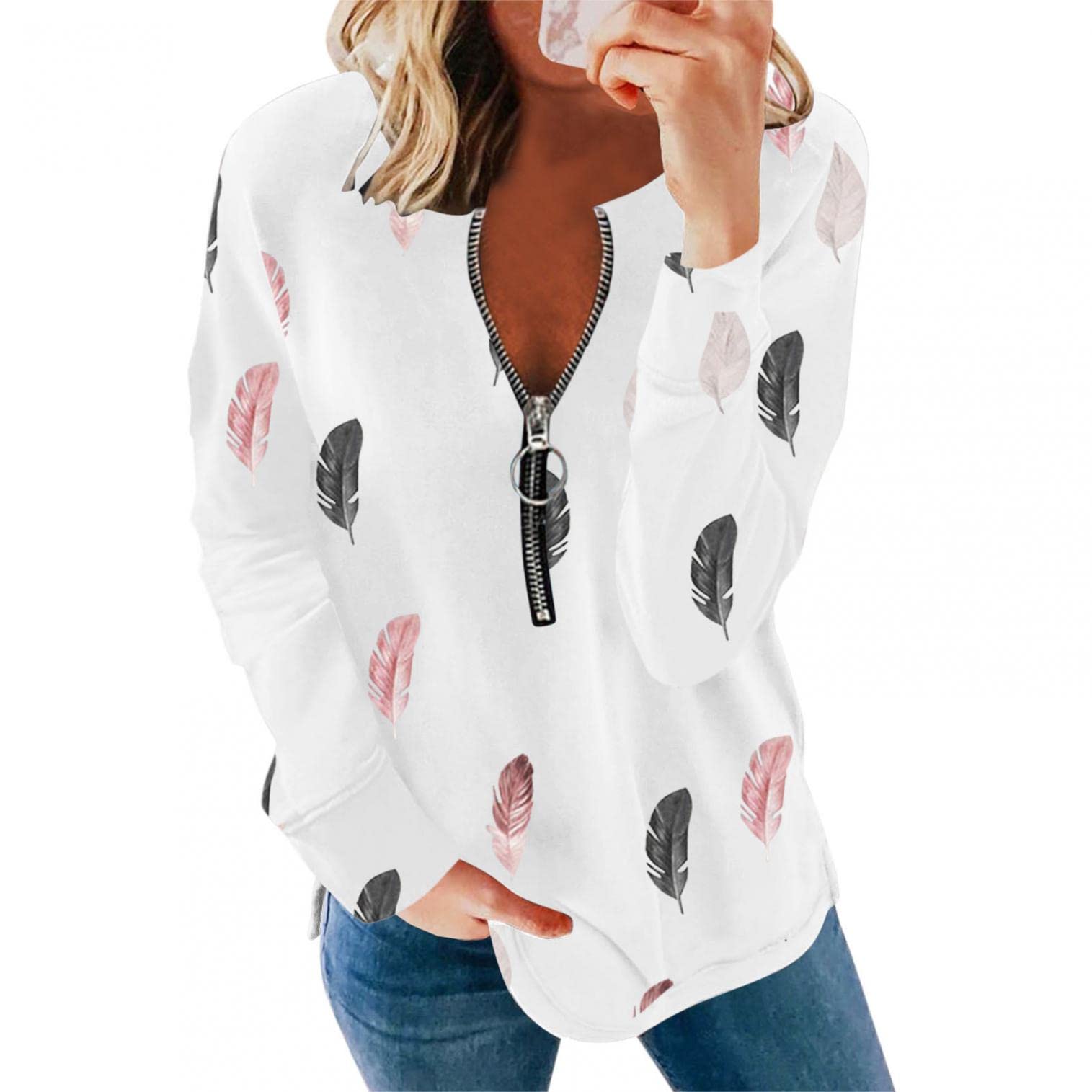 Elegant Women's V-Neck Chiffon Blouse - Sexy Printed Tops for Work & Party | Flowy Sleeve Shirt for Office, Date Night & Special Occasions
