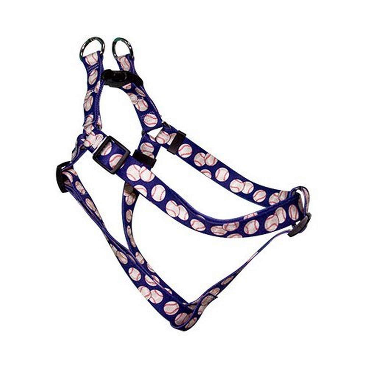 Yellow Dog Design Roman Harness for Small Dogs - Adjustable Baseball Pattern Pet Costume for Halloween, Parties & Photo Shoots