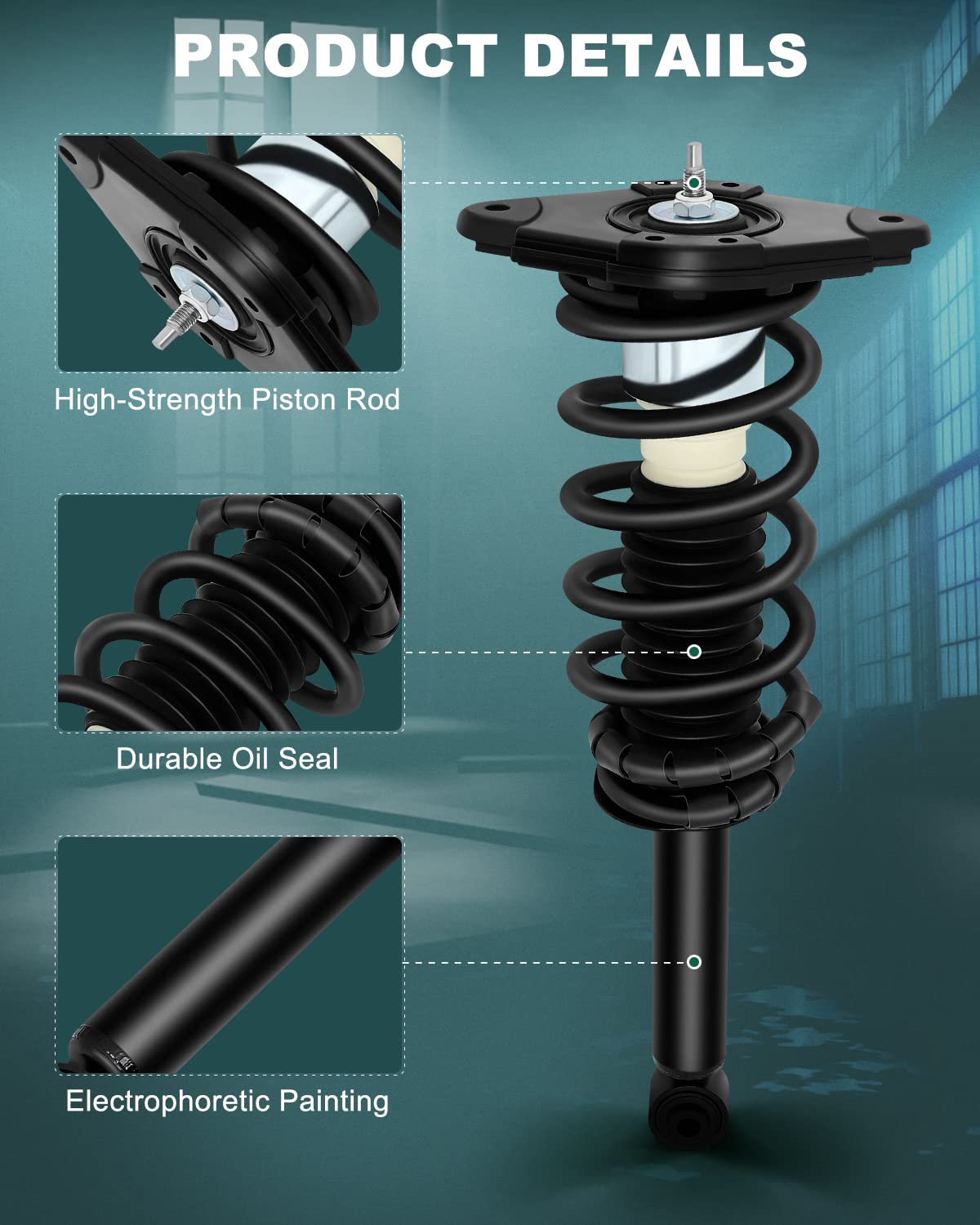 AUTOMUTO Quick-Strut Complete Assembly - Replacement Struts & Shocks for 2000-2006 Nissan Sentra (171312) - Perfect for Smooth Ride & Suspension Repair | DIY Car Maintenance & Auto Parts Replacement