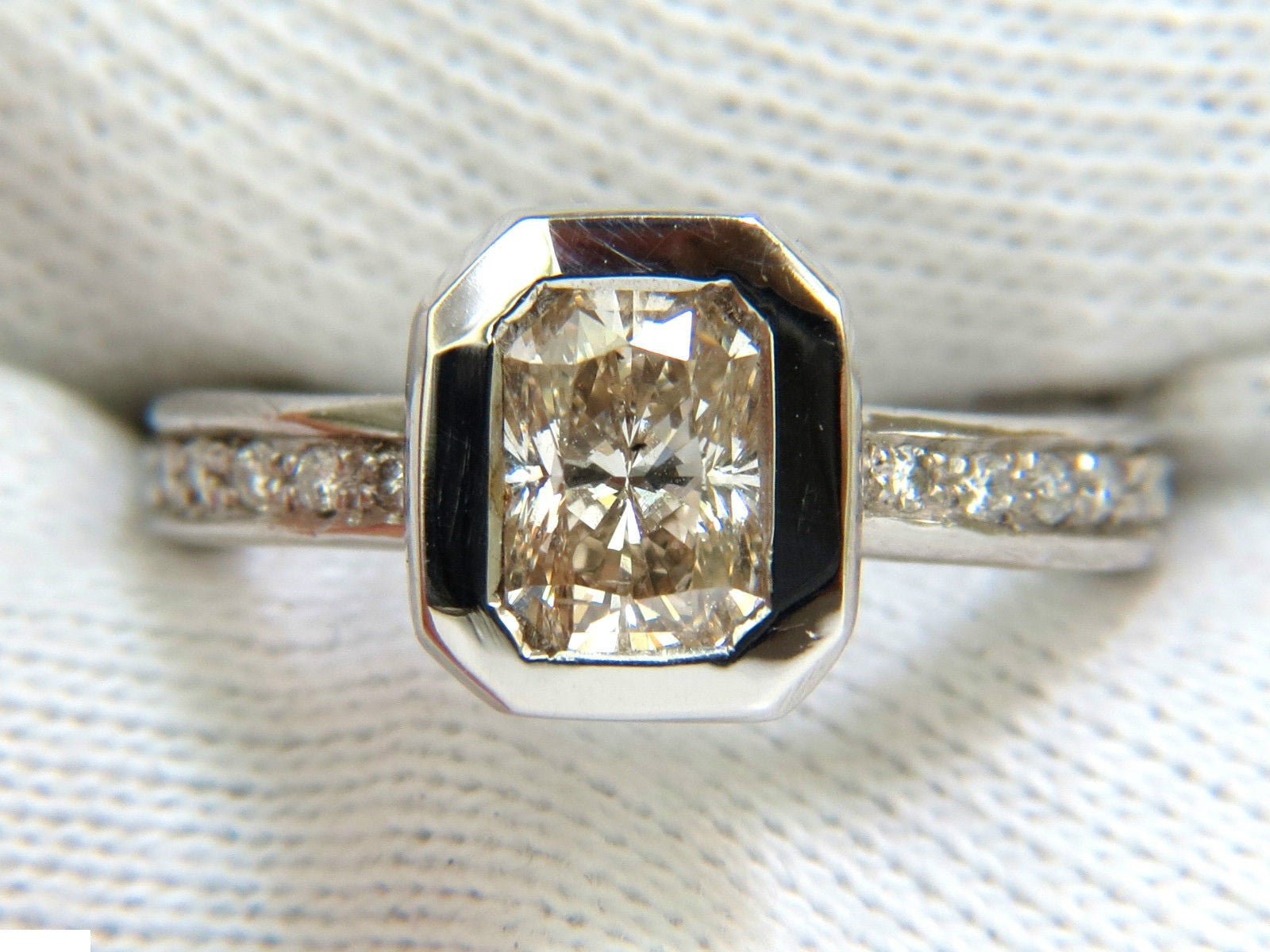 1.52CT Fancy Natural Brown Diamond Eternity Ring in 14KT Yellow Gold - Size 5.25 - Perfect for Anniversaries, Engagements & Special Occasions