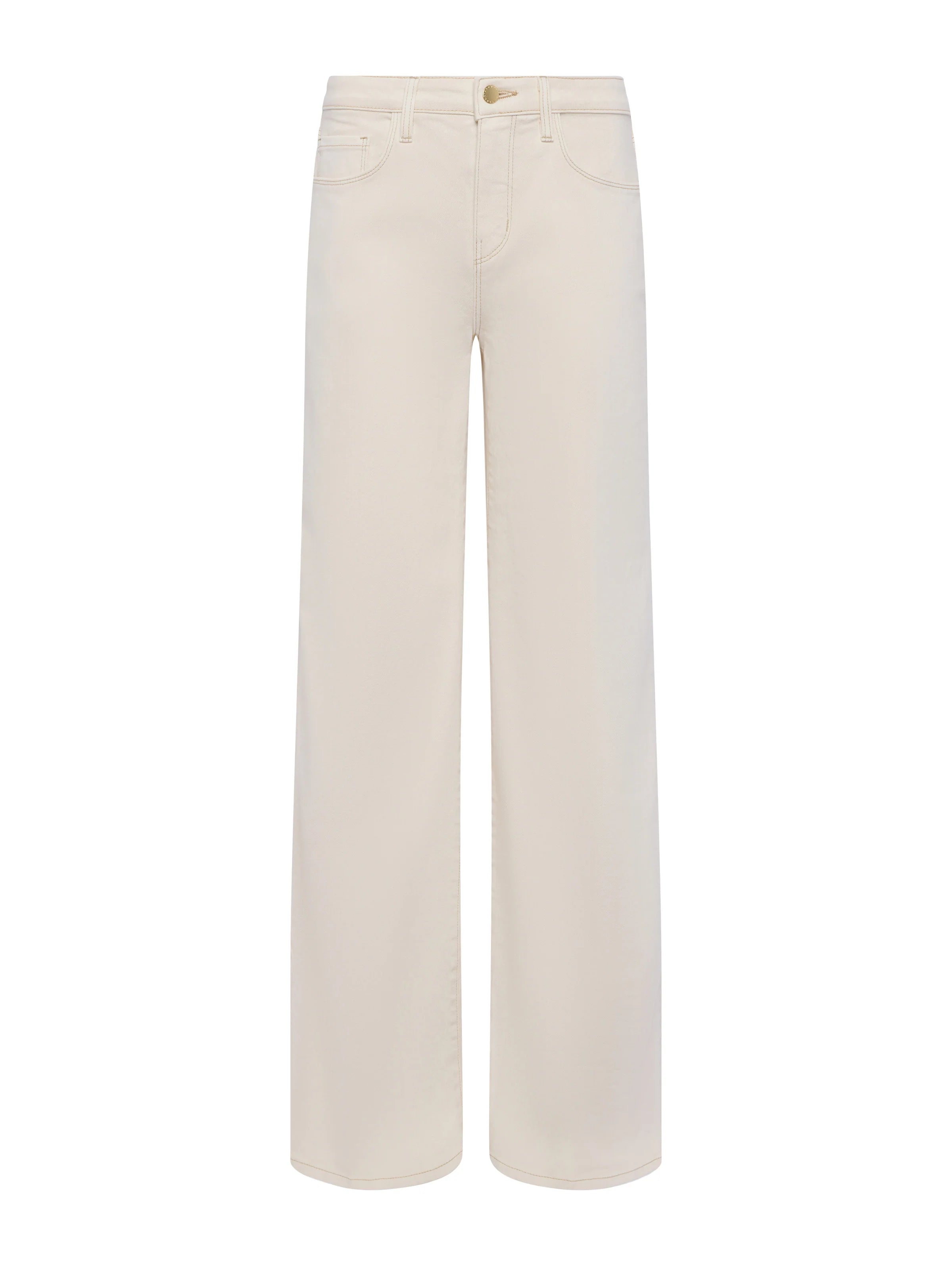 Alicent Women's High Waisted Wide Leg Jeans - Macadamia Brown for Casual Wear & Everyday Comfort