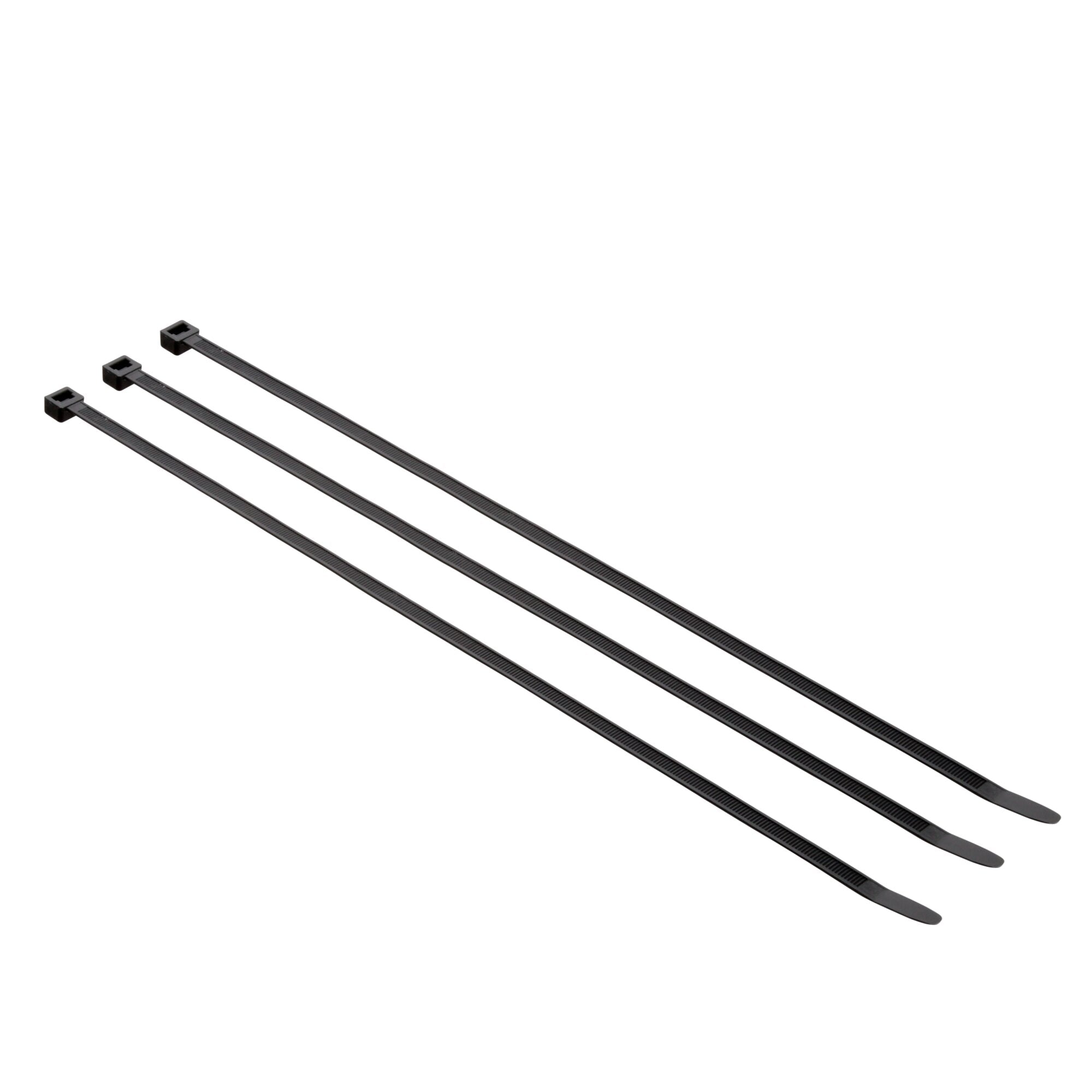 3M Black Cable Ties 15-Inch 120-Pack - Heavy Duty Nylon Zip Ties for Organizing Wires, Cables, and DIY Projects - Indoor & Outdoor Use