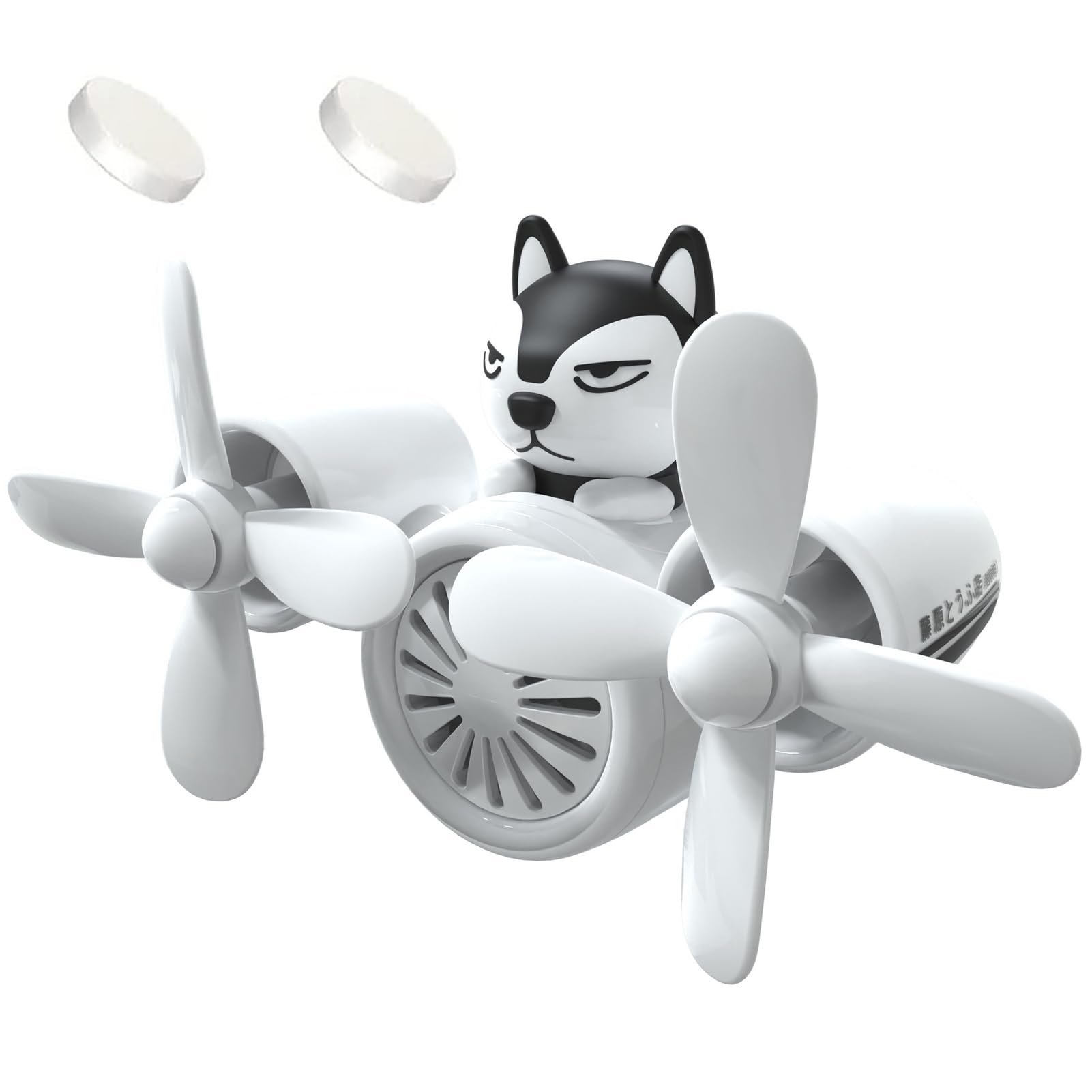Pilot Car Air Freshener - Cute Dog Shaped Vent Clip for Cars | Automotive Air Freshener & Outlet Fan Diffuser | Interior Vent Decoration Accessory | Perfect for Daily Commute & Road Trips