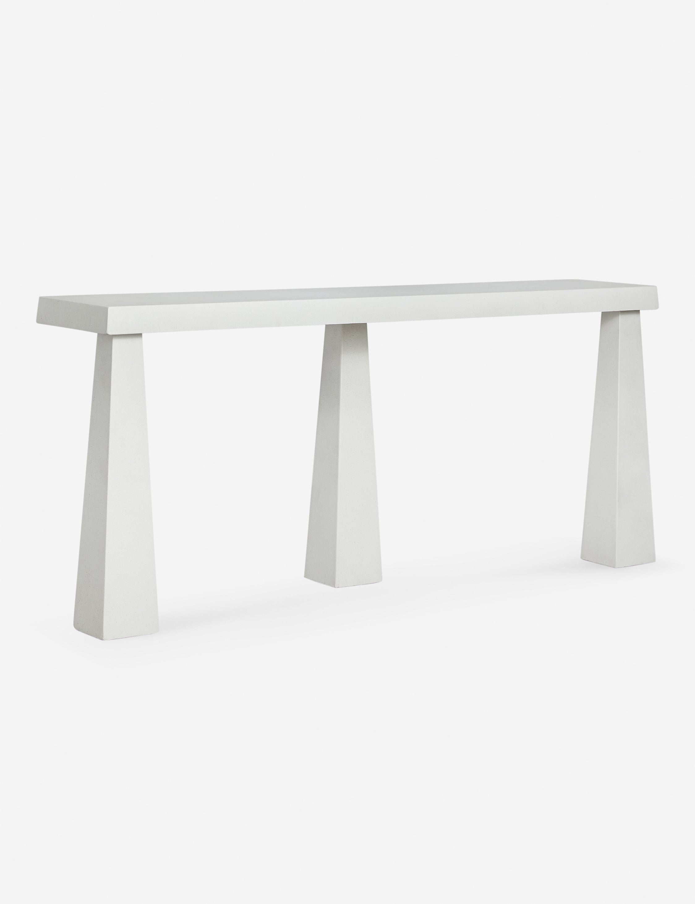 Avila Indoor Outdoor Console Table - Modern Entryway Sofa Table for Living Room, Hallway, or Patio Decor