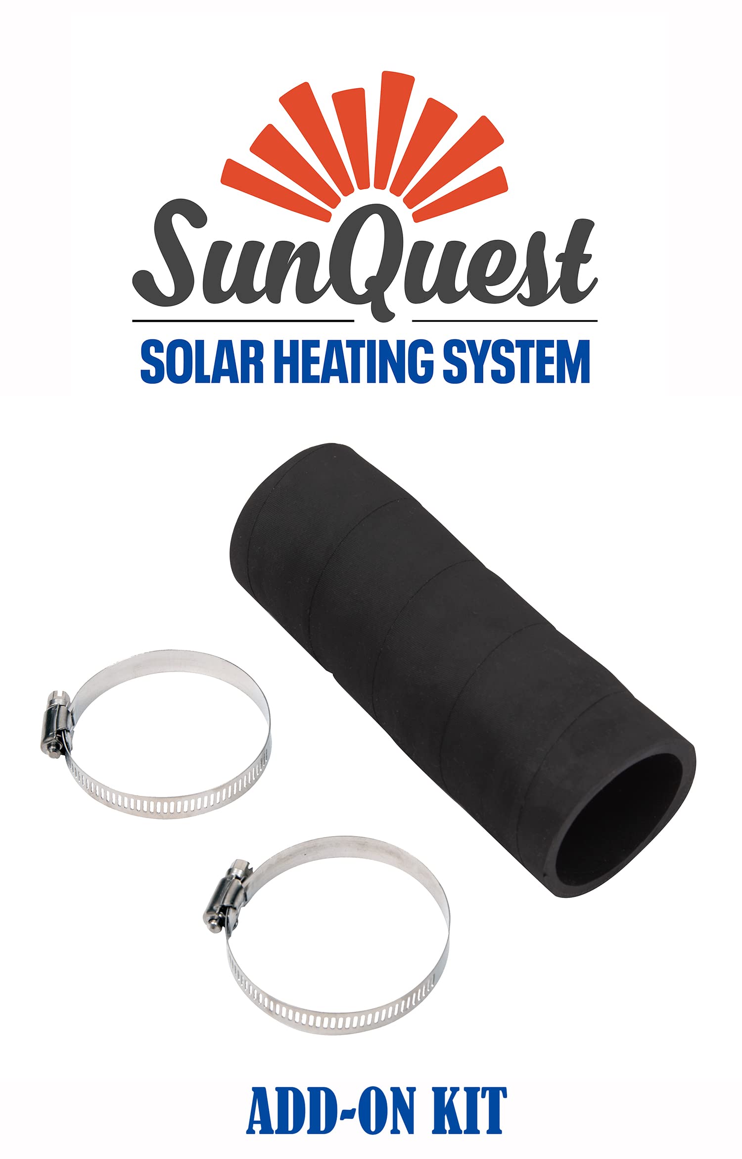 SunQuest Economy Solar Pool Heater Panel - 2ft x 12ft Collector with Roof/Rack Mount & Add-on Kit - DIY Solar Water Heater for Above Ground & Seasonal Pools - UV Resistant - Perfect for Backyard, Inflatable & Temporary Pools - Easy Installation & Energy Saving Solution