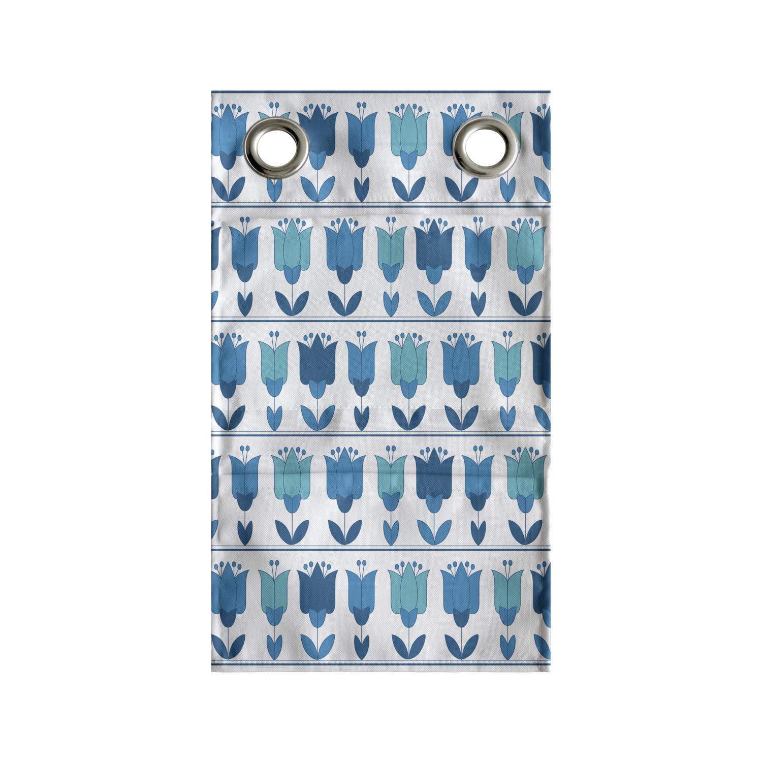 Ambesonne Floral Hanging Pocket Organizer - Holland Tulips Horizontal Folk Pattern Printed Polyester Storage Bag with Pockets, 9