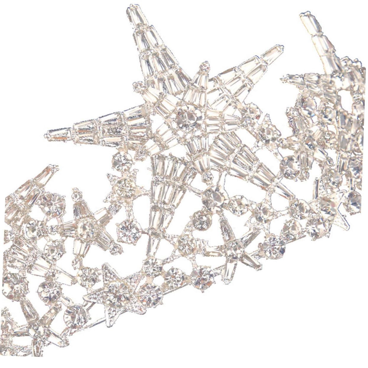 Beavorty 2pcs Crystal Headpiece Bandana Headband - Rhinestone Headwear for Women, Bridal Tiara & Wedding Hair Accessories - Perfect for Brides, Prom, Parties & Special Occasions