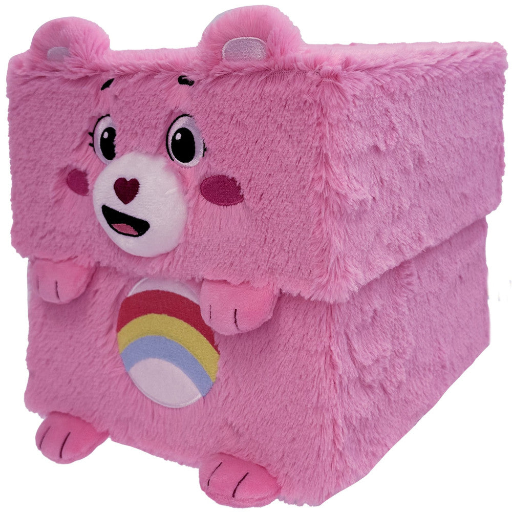 Care Bears Cheer Bear 8-Inch Pink Storage Bin - Cute Toy Organizer for Kids' Room, Playroom & Nursery - Perfect for Storing Plush Toys, Books & Accessories