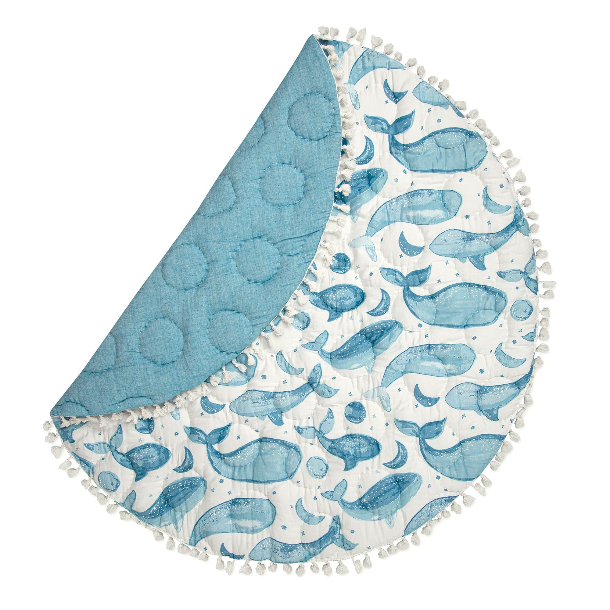 Premium Crane Baby Caspian Quilted Playmat - Soft & Safe Crawling Mat for Infants - Perfect for Nursery, Playtime & Tummy Time Activities