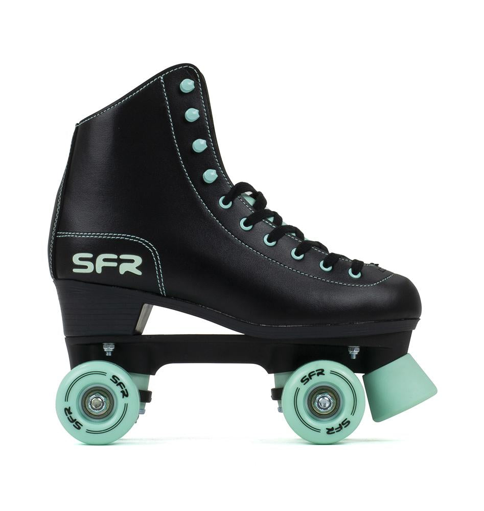 Premium SFR Figure Skates for Women & Men - Black & Green Ice Skates for Professional & Recreational Skating - Perfect for Ice Rinks, Competitions & Casual Skating