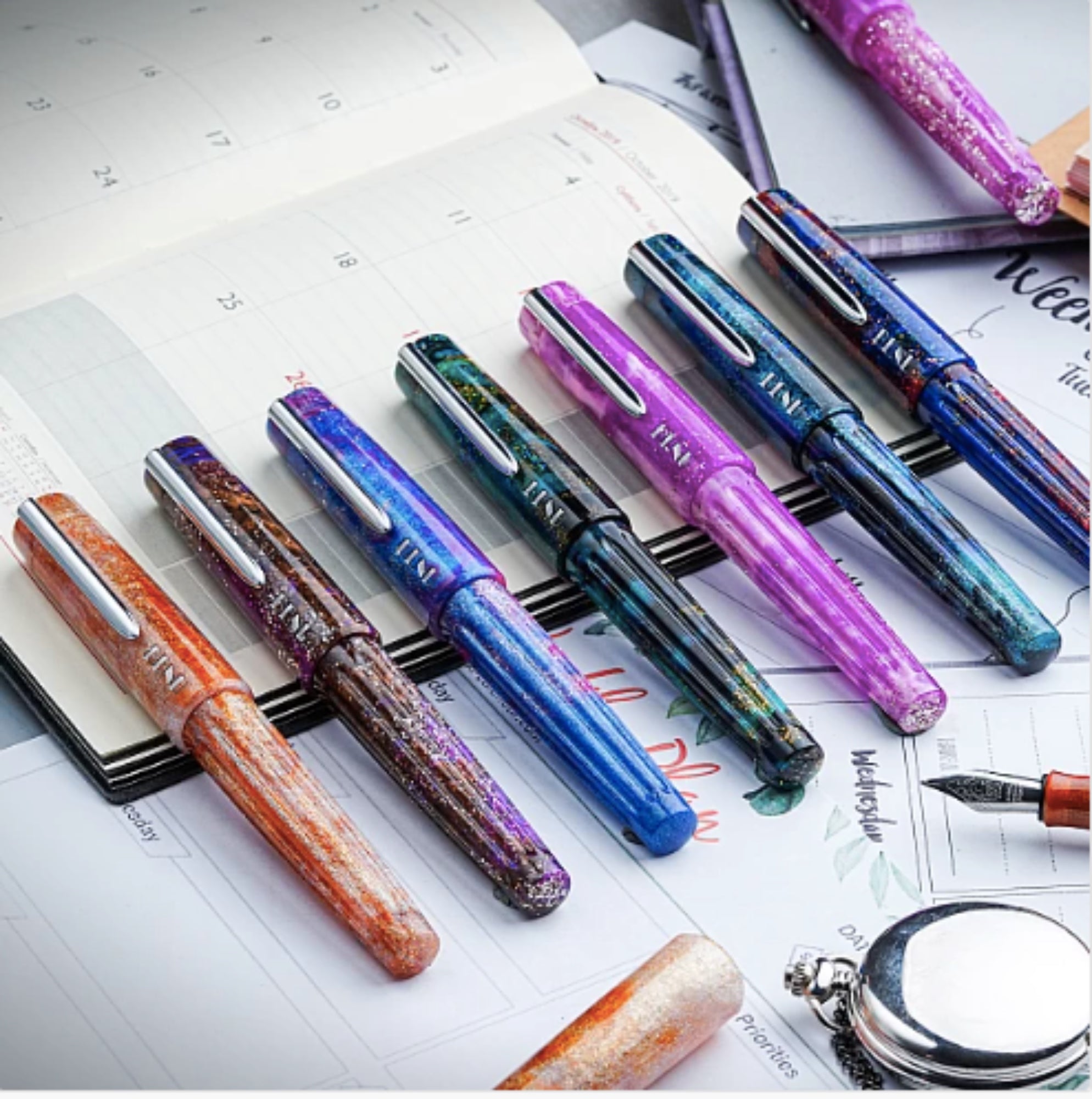 Benu DailyMate Collection Fountain Pen - Premium Writing Instrument for Smooth Ink Flow, Elegant Design, Perfect for Office, School & Journaling - Exciting Friday Color Edition