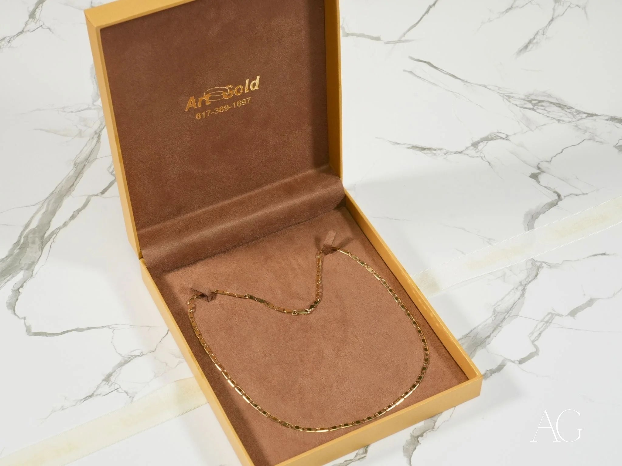 18K Gold Piastrine Chain Necklace for Women - Elegant & Luxurious Jewelry Gift for Birthday, Anniversary, Valentine's Day - Perfect for Parties, Weddings & Special Occasions