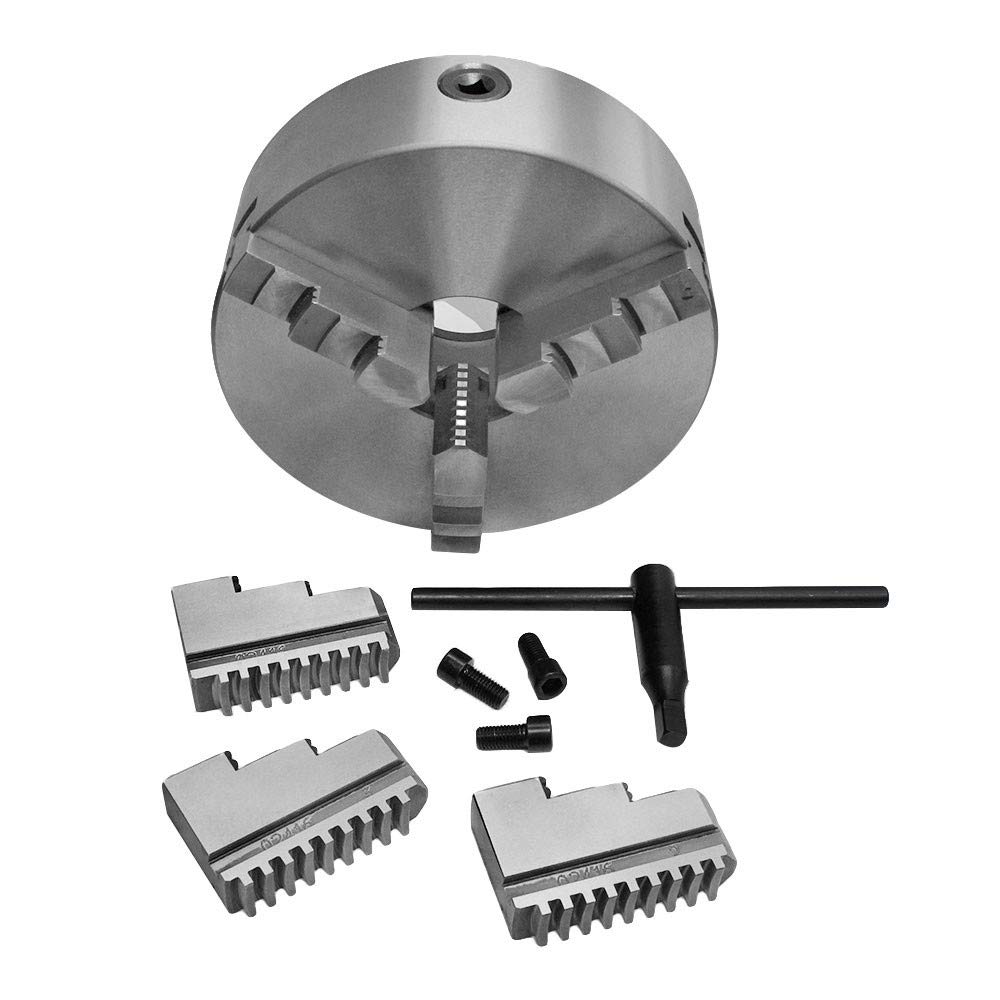 10 Inch 3 Jaw Self Centering Lathe Chuck for CNC, Drilling & Milling Machines - Precision Workholding for Metalworking & Woodturning Projects