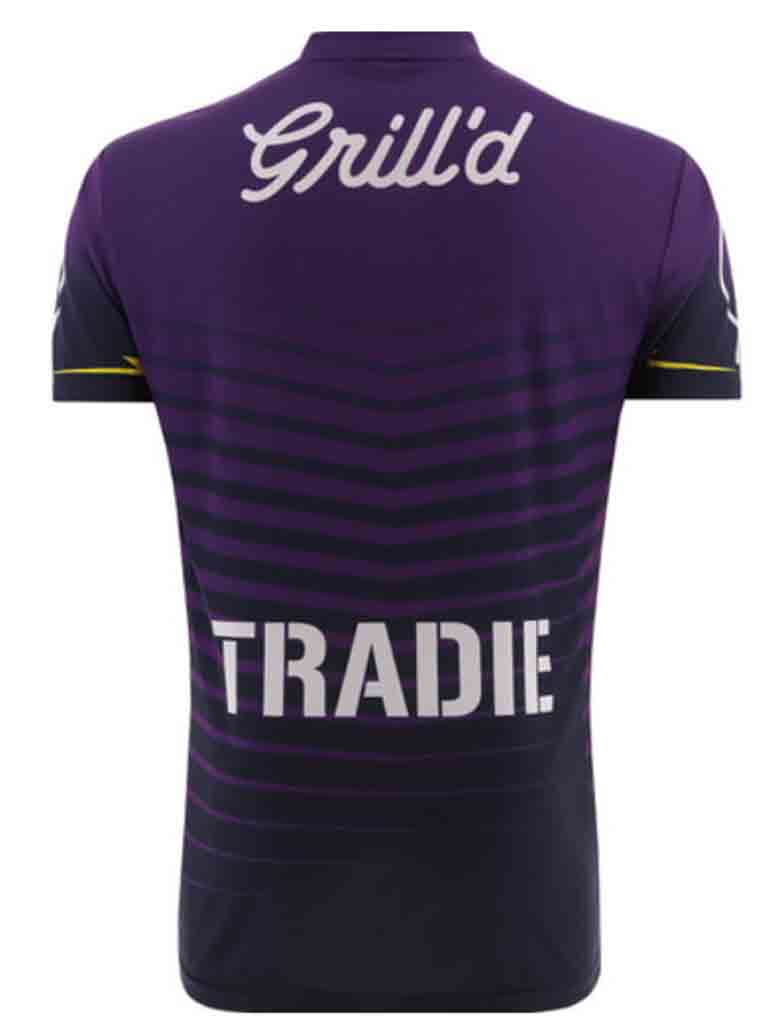 Melbourne Storm 2024 Youth Warm Up T-Shirt - Comfortable Training Tee for Kids Sports & Outdoor Activities