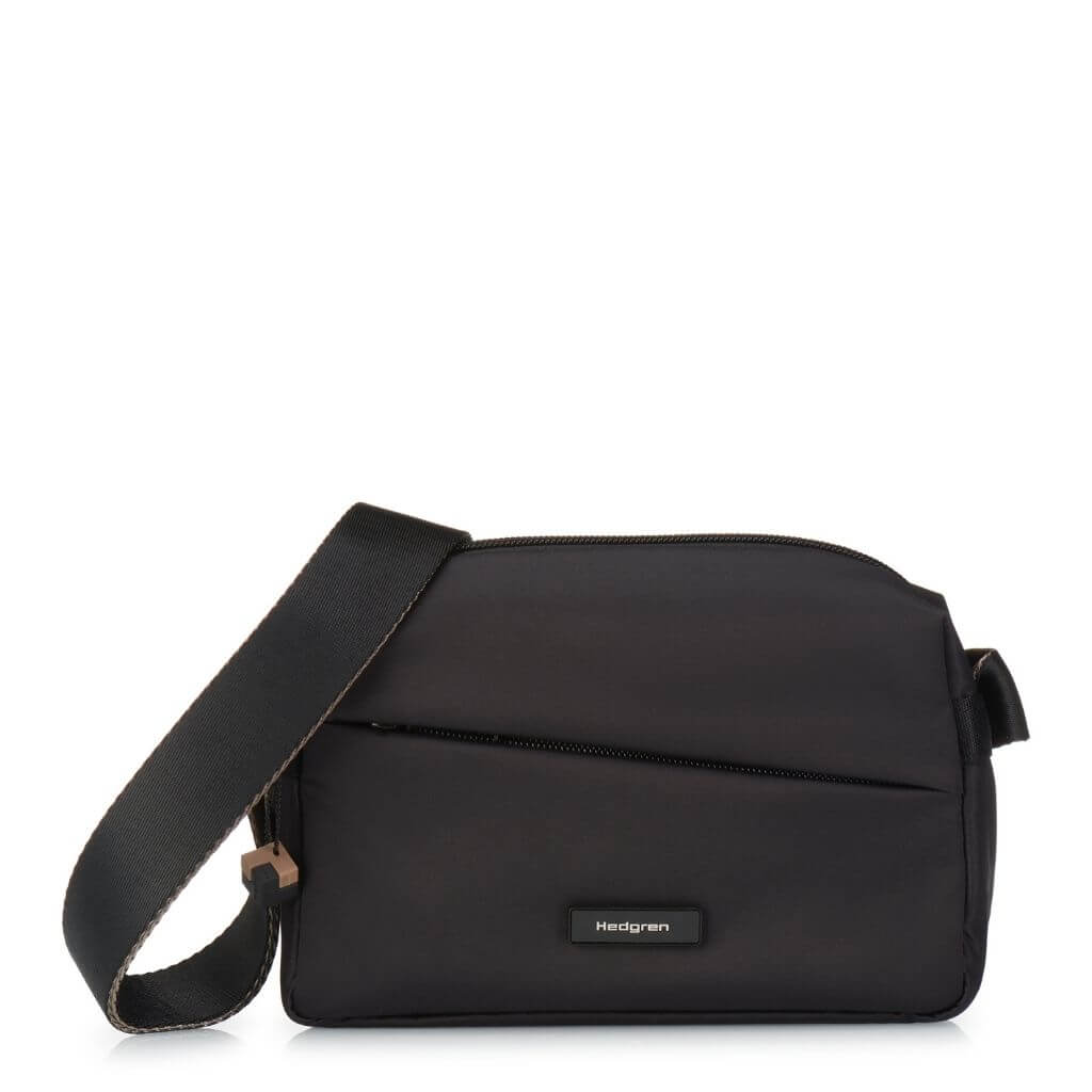 Hedgren Neutron Small Crossbody Bag for Women - Lightweight & Durable Black Shoulder Purse | Perfect for Travel, Work & Everyday Use