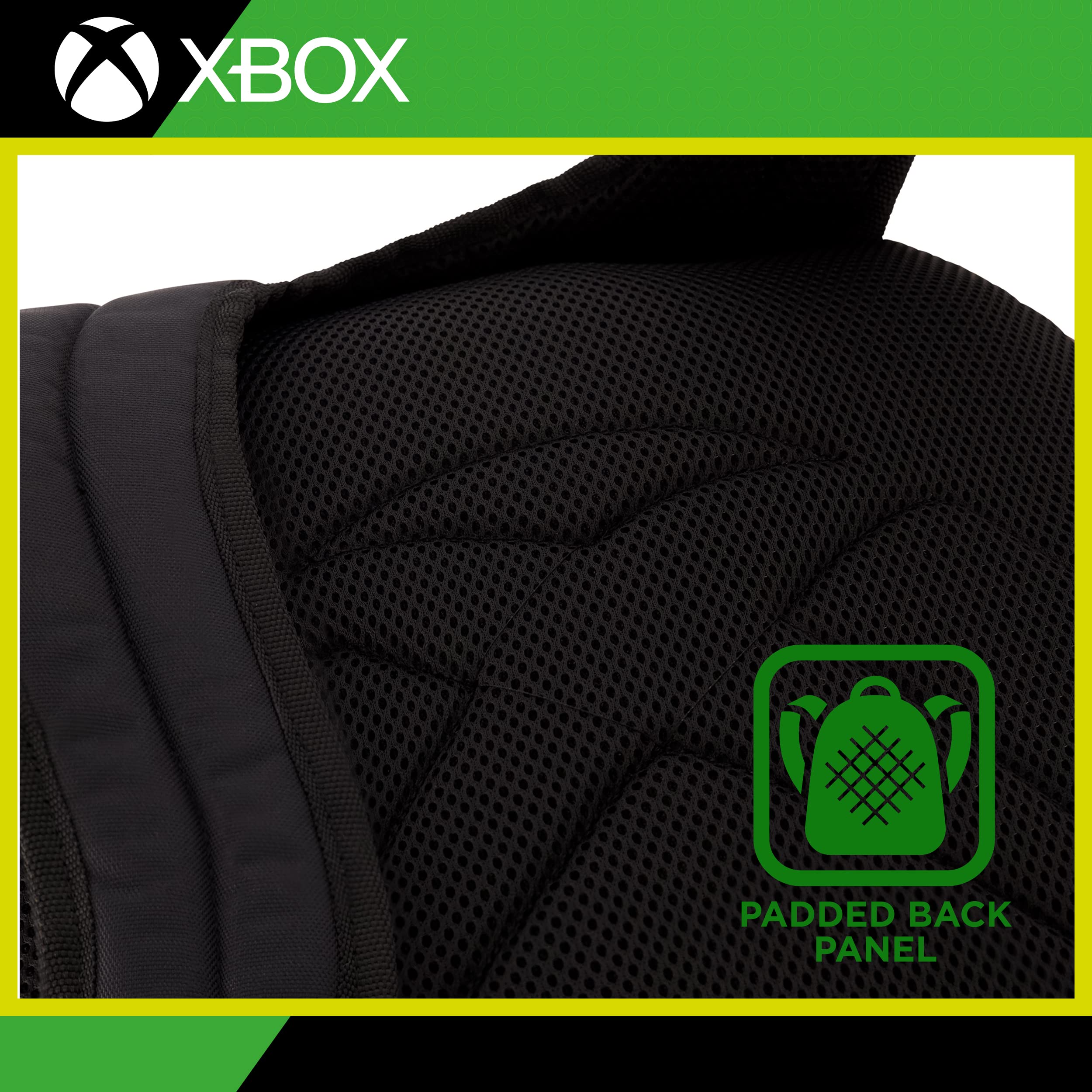 Concept One Microsoft Xbox 13 Inch Laptop Backpack - Padded Protective Sleeve for Commuters & Travelers - Durable Computer Bag for Work, School & Gaming (Black)