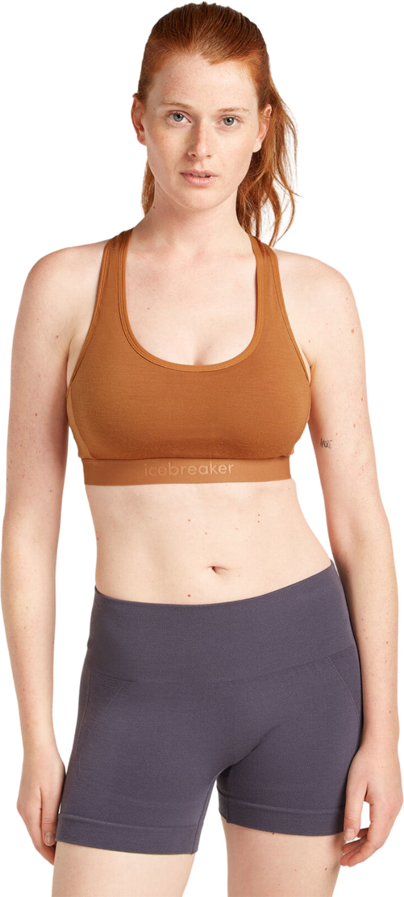 125 ZoneKnit Racerback Merino Blend Sports Bra for Women - Breathable Workout Top for Running, Yoga & Gym - Comfortable Supportive Athletic Wear