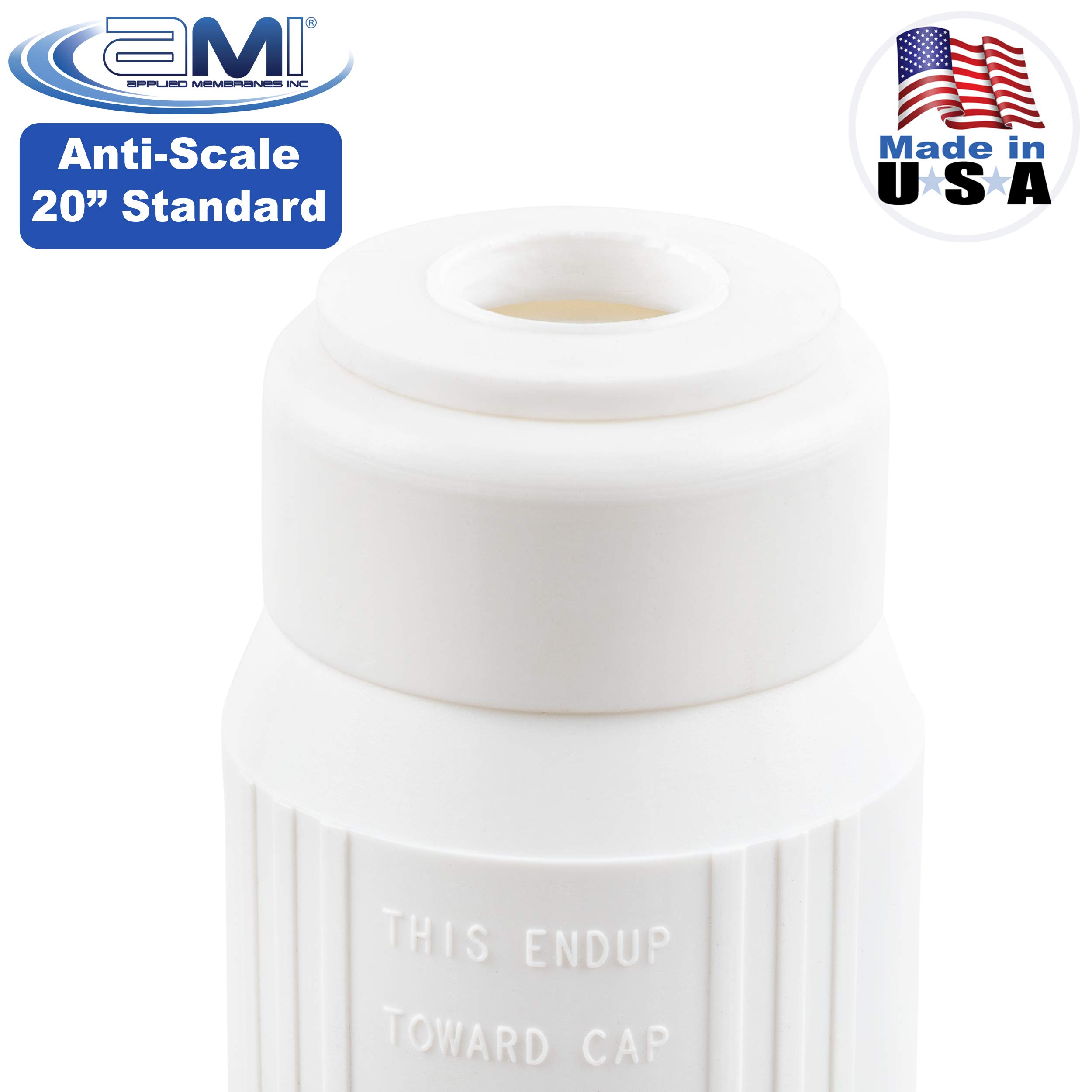20-Inch Anti-Scale Water Filter Cartridge for Standard Housing | Reduces Limescale & Protects Appliances | Perfect for Home, RV & Office Water Filtration Systems