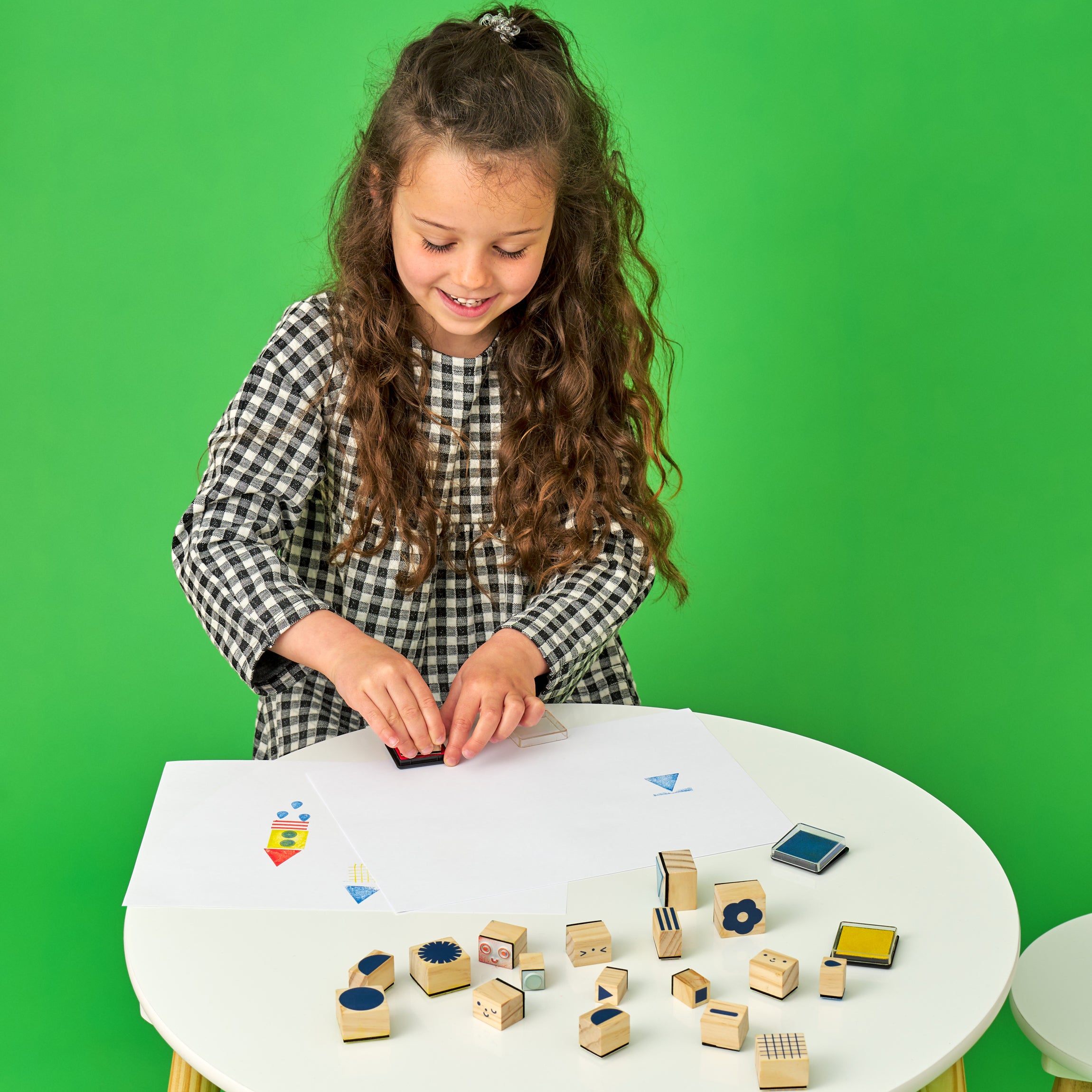Kidoki Make, Create & Play: Stamp It! Craft Kit for Kids - DIY Stamping Art Set for Creative Projects, Birthday Gifts & Classroom Activities