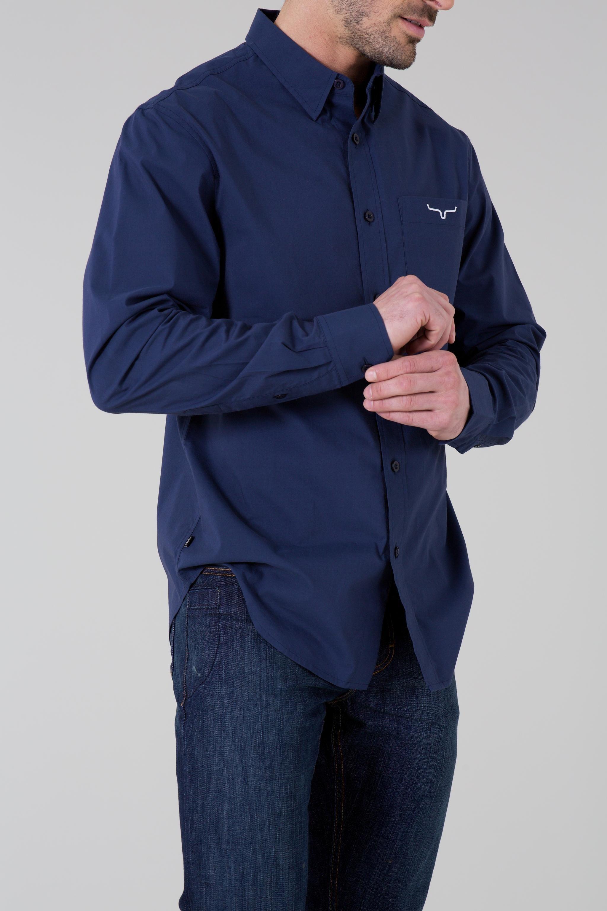 KR Team Dress Shirt for Men - Long Sleeve Formal Business Shirt - Perfect for Office Wear, Interviews & Professional Events