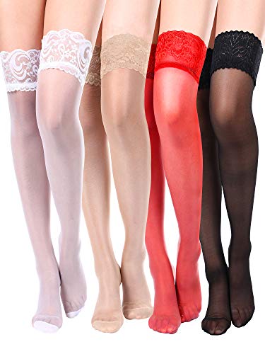 Black, White, Nude, Red
