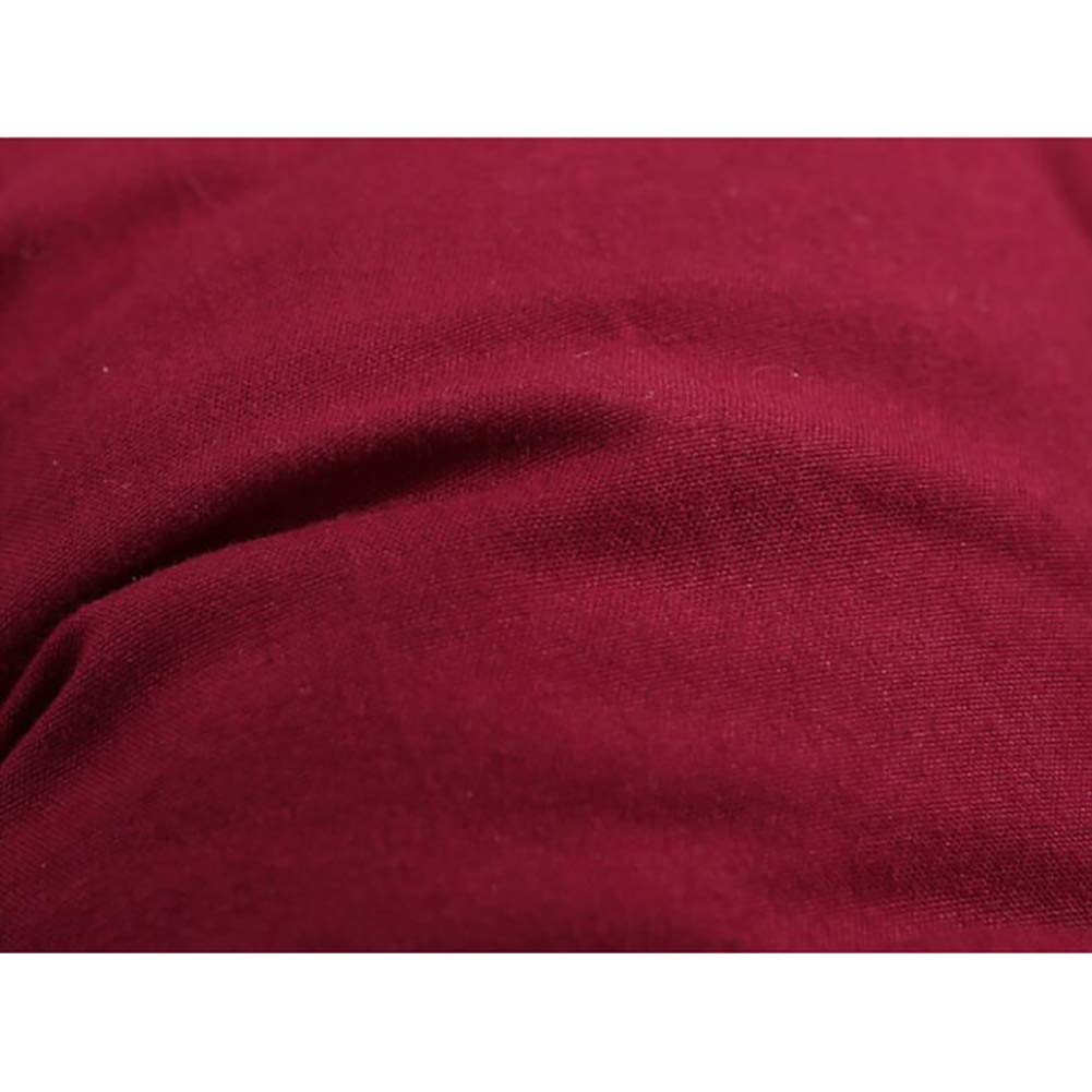 Thickened Extra Long Rocking Chair Cushions - 48x125cm(19x49inch) Red Wine Wicker Lounge Chair Pads with Durable Fabric - Perfect for Patio Furniture, Garden Benches & Indoor Rocking Chairs