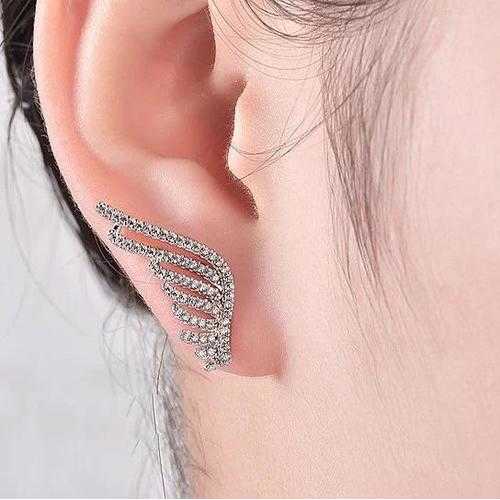 Angel Wings Fine Earrings - Sterling Silver Wing Stud Earrings for Women, Hypoallergenic Jewelry Gift for Her - Perfect for Parties, Weddings & Everyday Wear