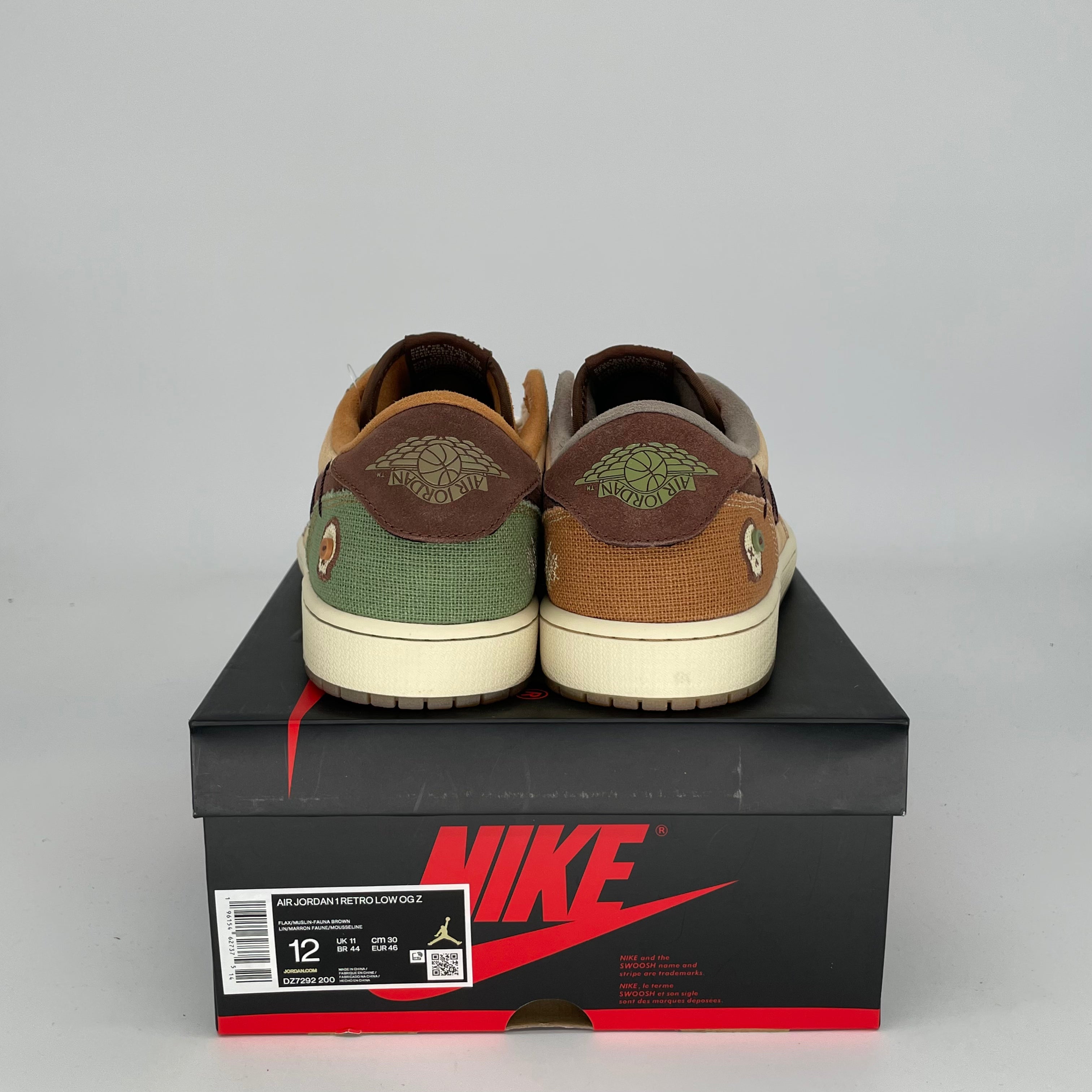 AIR JORDAN 1 LOW ZION VOODOO Men's Basketball Shoes - Size 12 (DZ7292-200) - Retro Style Sneakers for Streetwear & Casual Wear