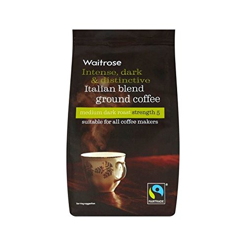 Premium Rich Italian Blend Ground Coffee - Waitrose 227g (Pack of 2) - Perfect for Home Brewing, Office Use & Gifts