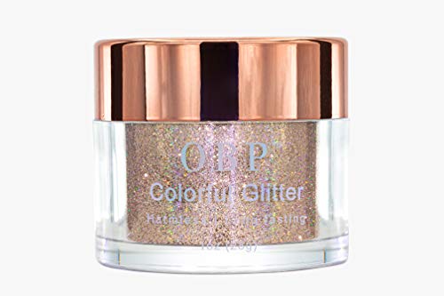 OBP 12 Colors Holographic Chunky Nail Glitter - Holo Cosmetic Pigment Powder for Nail Art, Makeup & DIY Decoration (Champagne Gold) | Perfect for Salon, Home Manicures & Party Nail Designs
