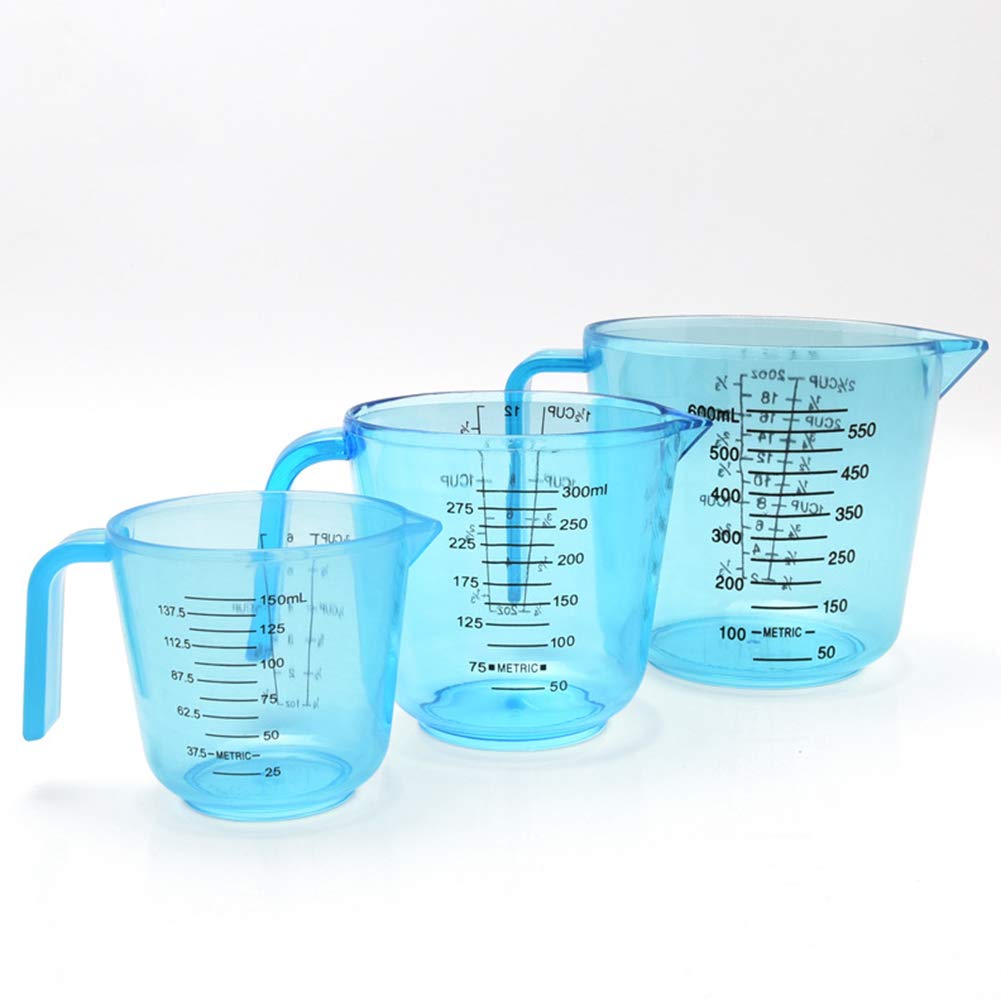 150ml/300ml/600ml Kitchen Measuring Cup with Handle - Precise Water, Milk & Egg Measurement Tool (Pink) - Perfect for Baking, Cooking & Coffee Brewing